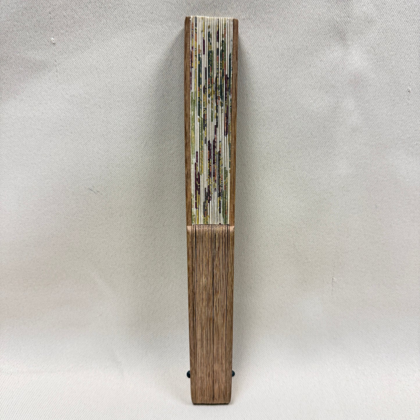 "Bamboo Circles" Vintage Folding Fan