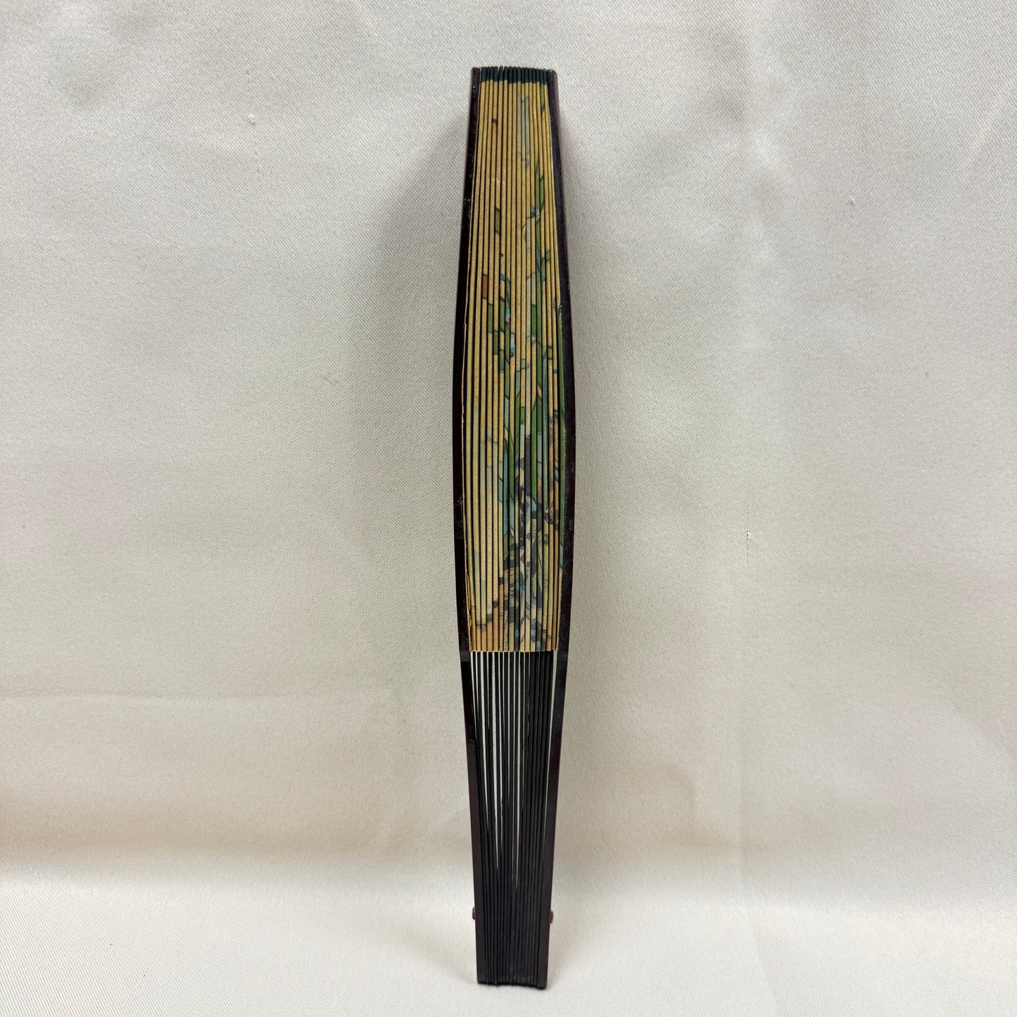 "Garden Stream" Vintage Folding Fan