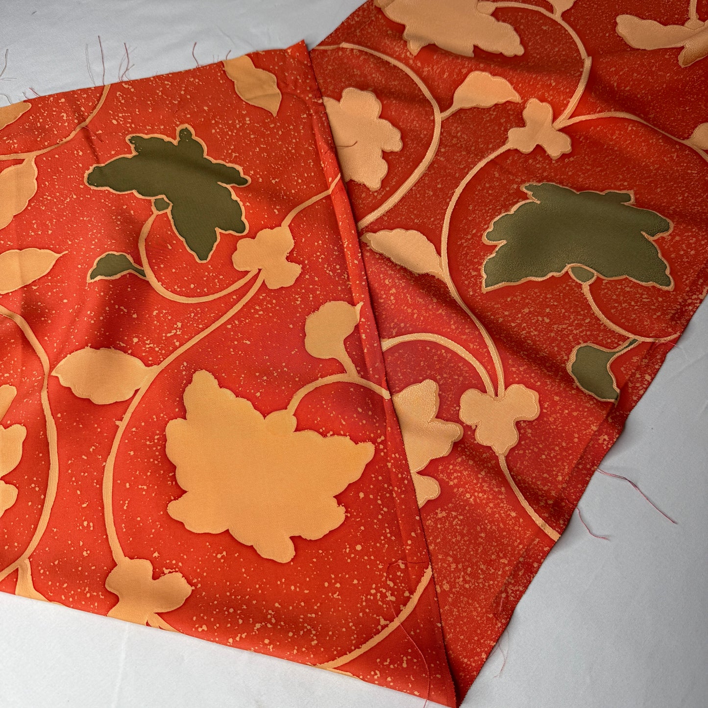 "Retro Vine" Vintage Kimono Yardage