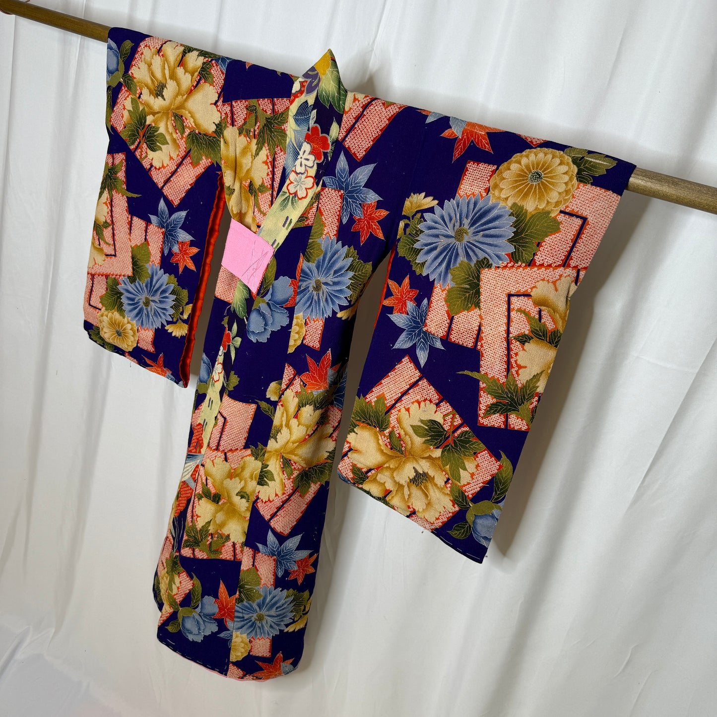 "Seasonal Charm" Antique Girl's Kimono