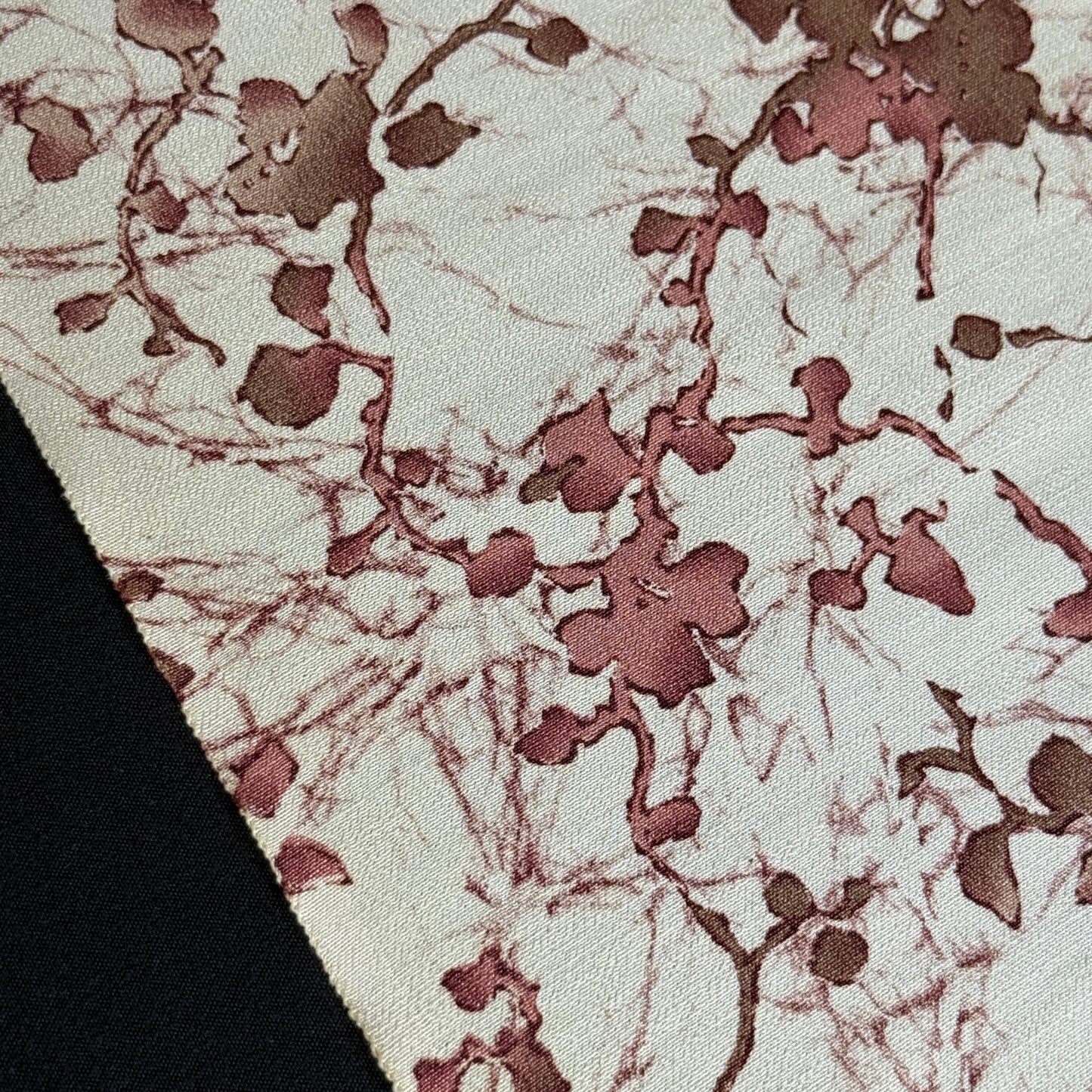 "Crackle Florals" Vintage Kimono Yardage