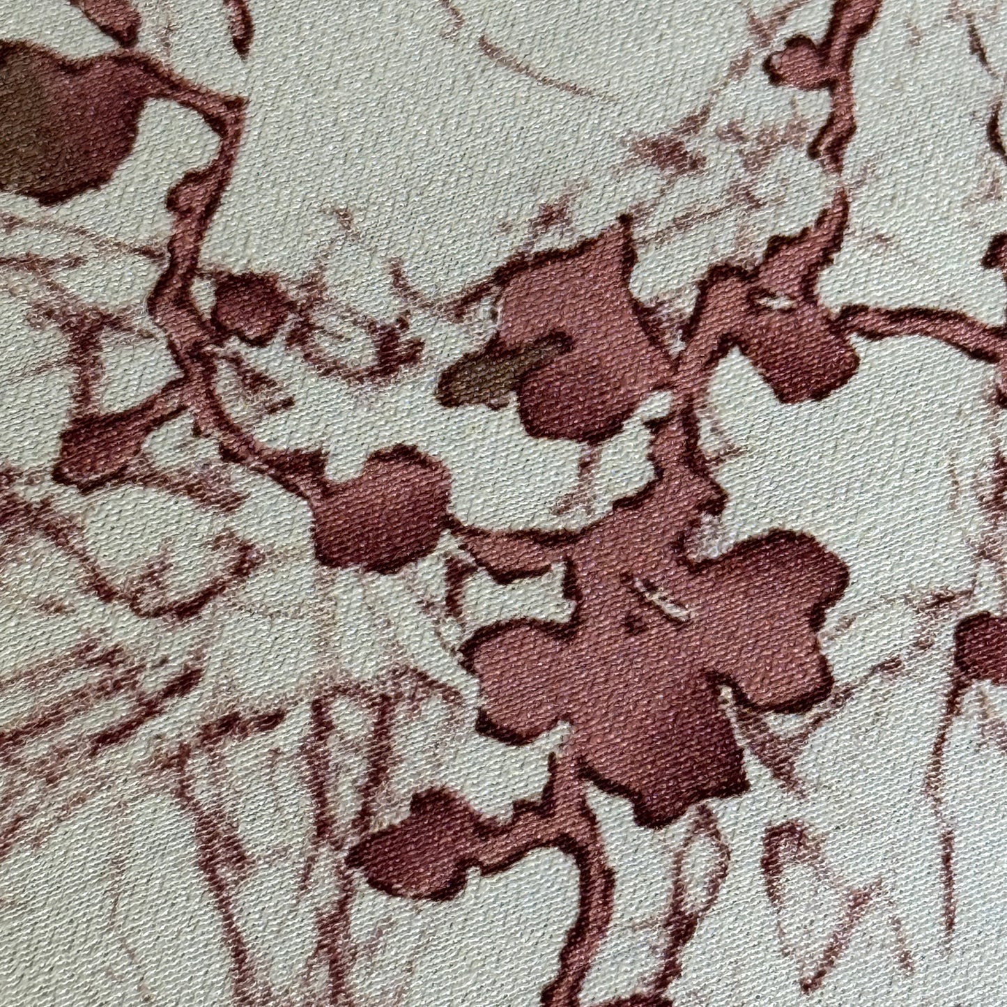 "Crackle Florals" Vintage Kimono Yardage