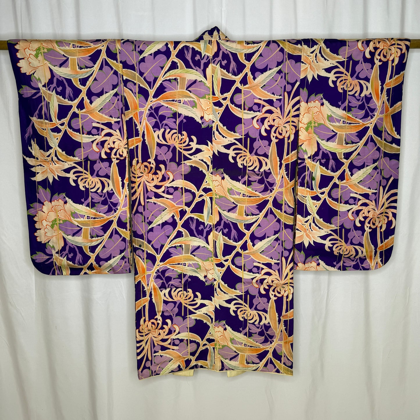 "Chrysanthemum Flair" Antique Girl's Kimono