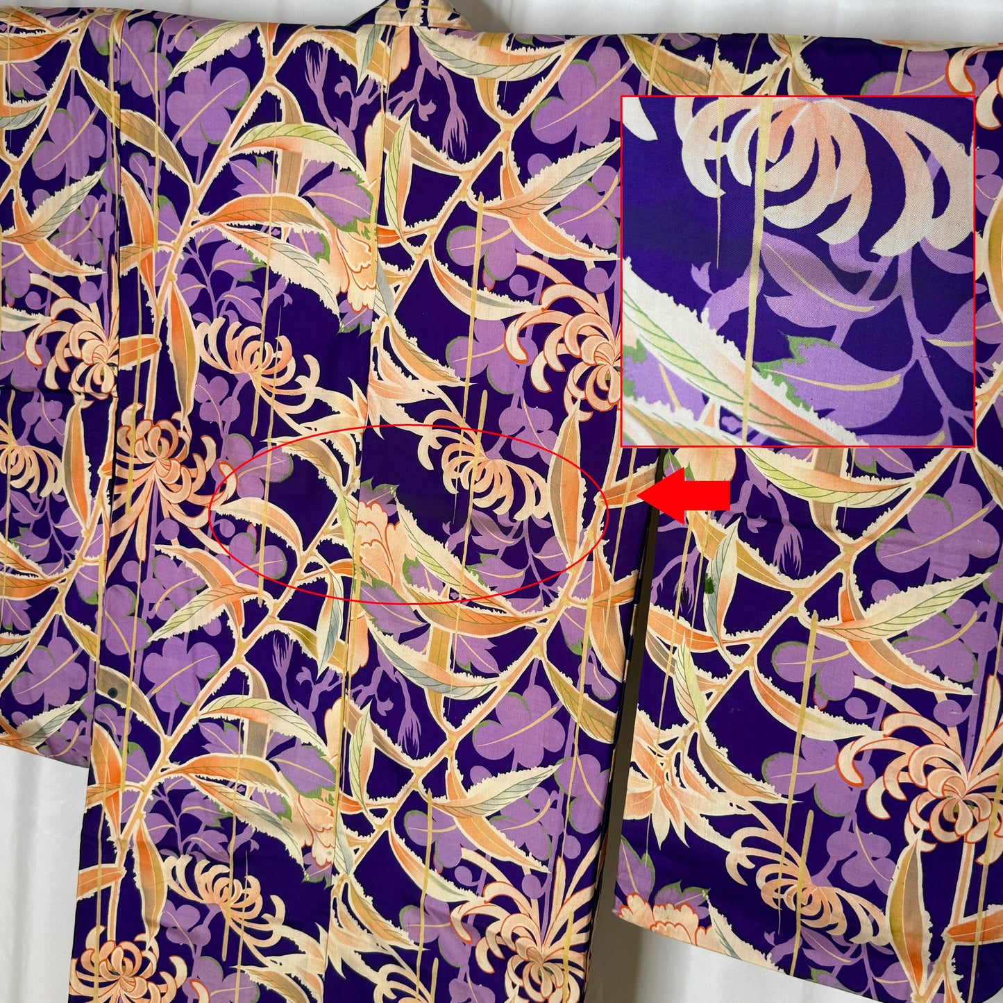 "Chrysanthemum Flair" Antique Girl's Kimono