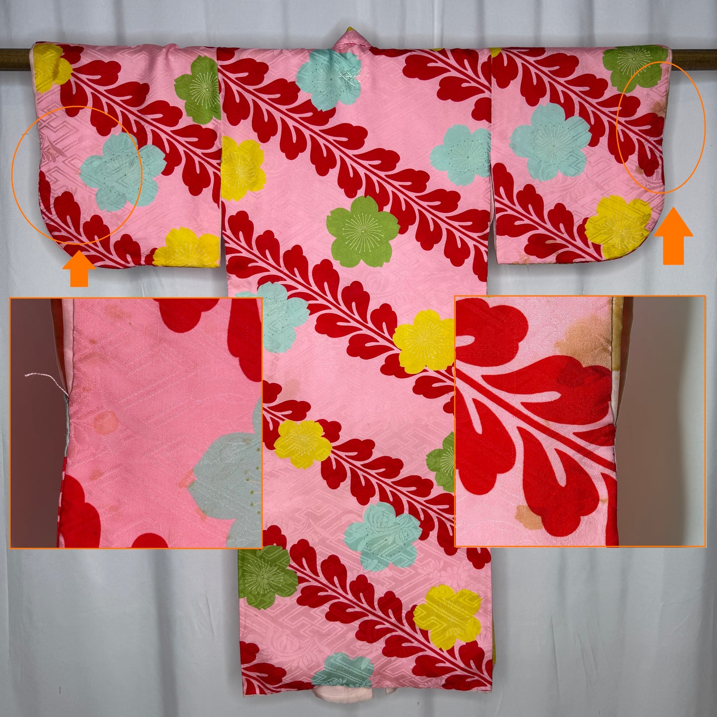 "Padded Pink" Vintage Girl's Kimono and Vest