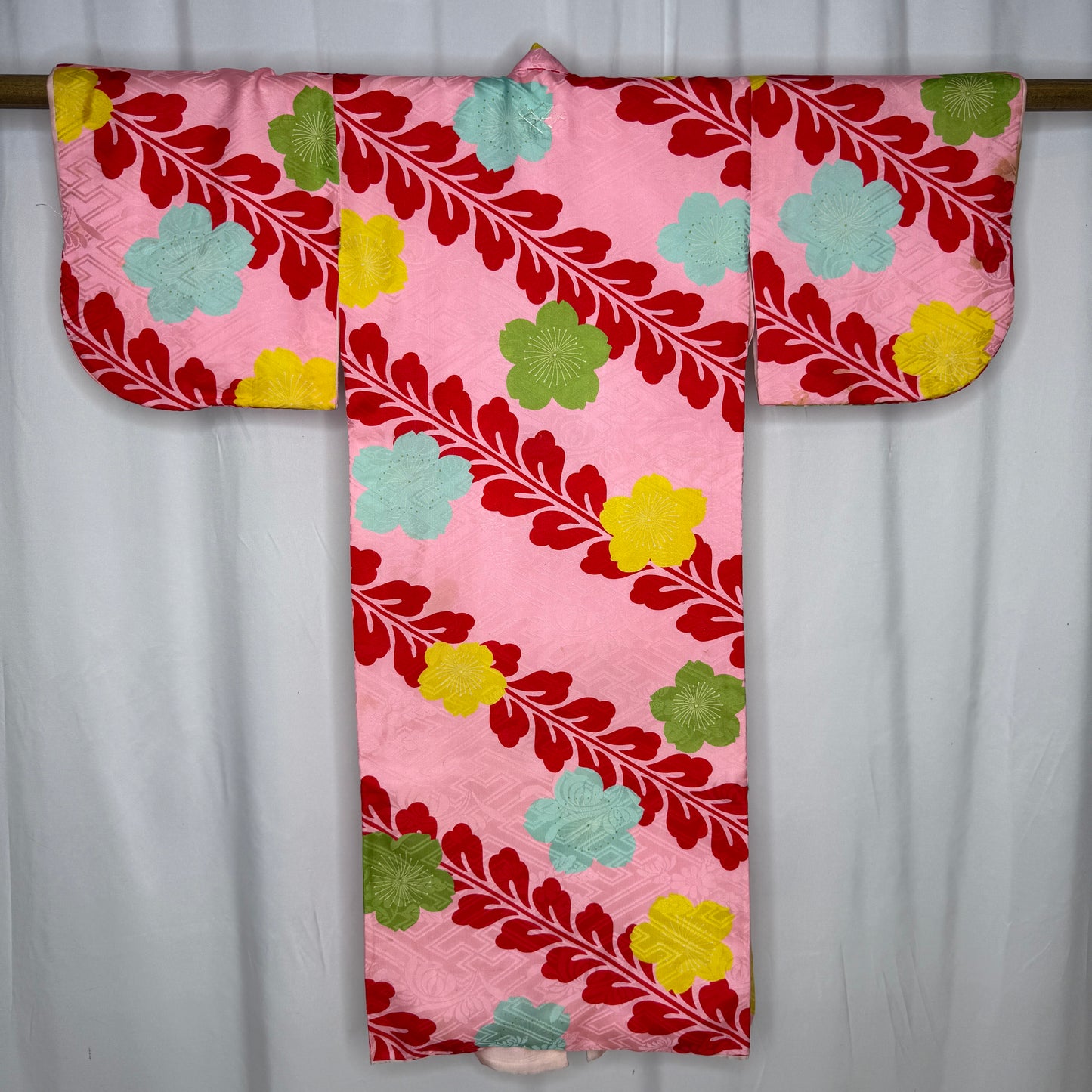 "Padded Pink" Vintage Girl's Kimono and Vest