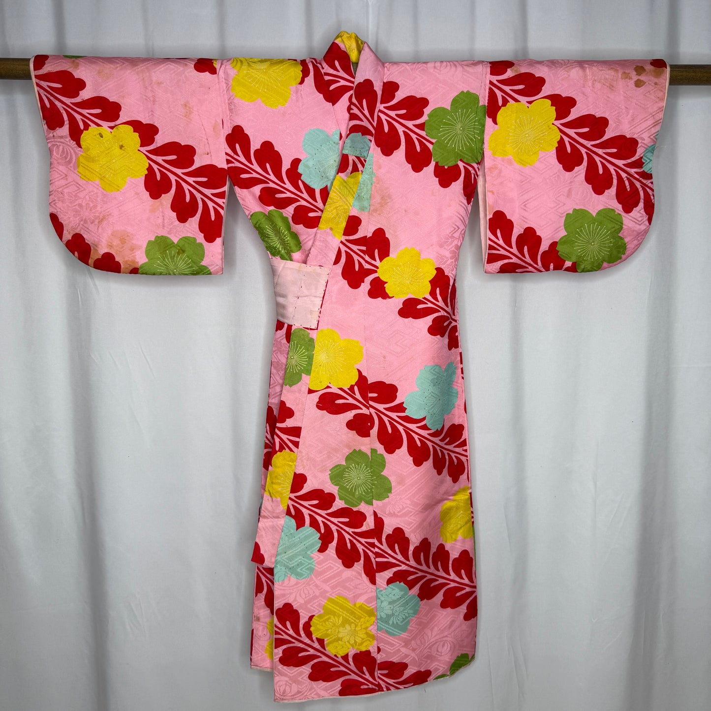 "Padded Pink" Vintage Girl's Kimono and Vest