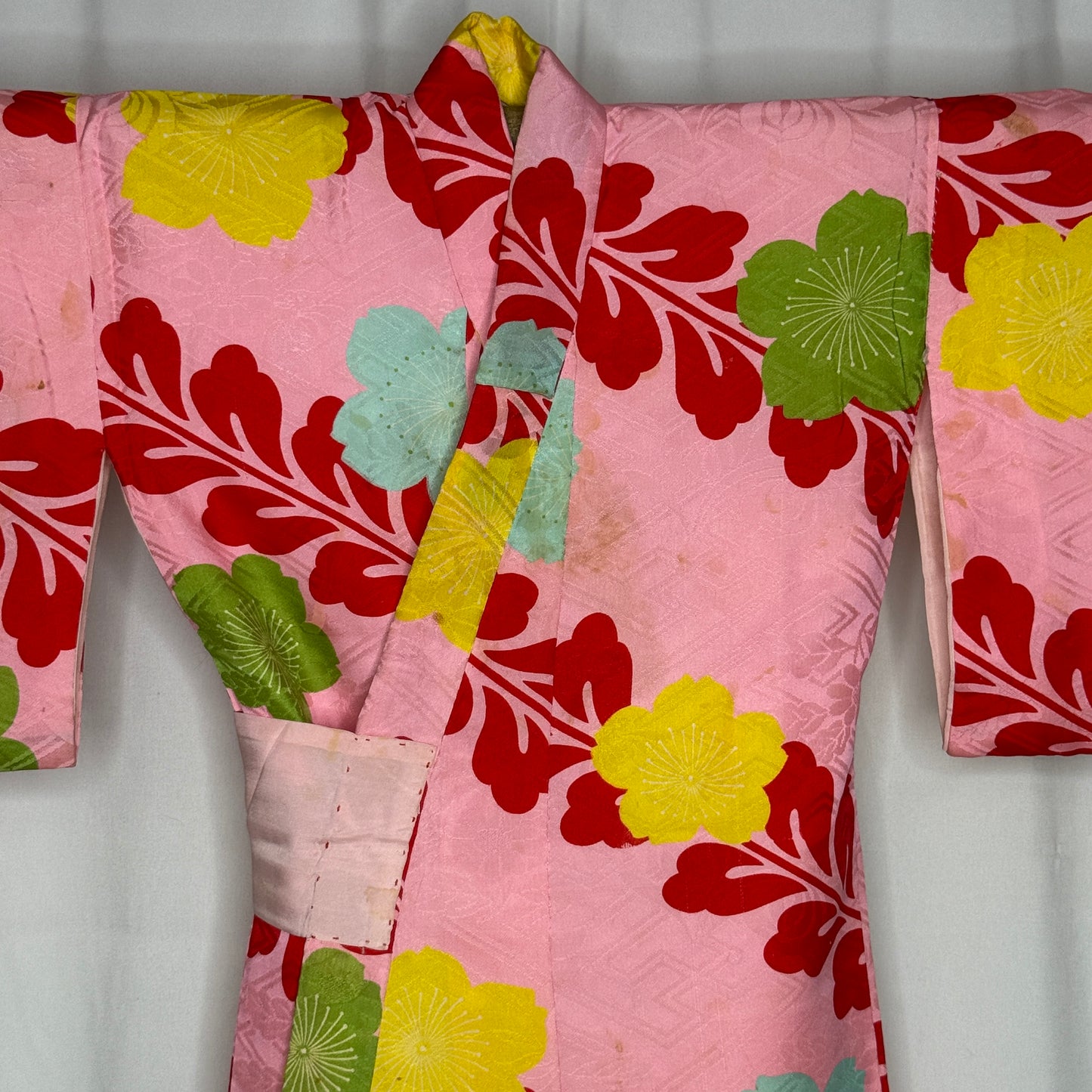"Padded Pink" Vintage Girl's Kimono and Vest