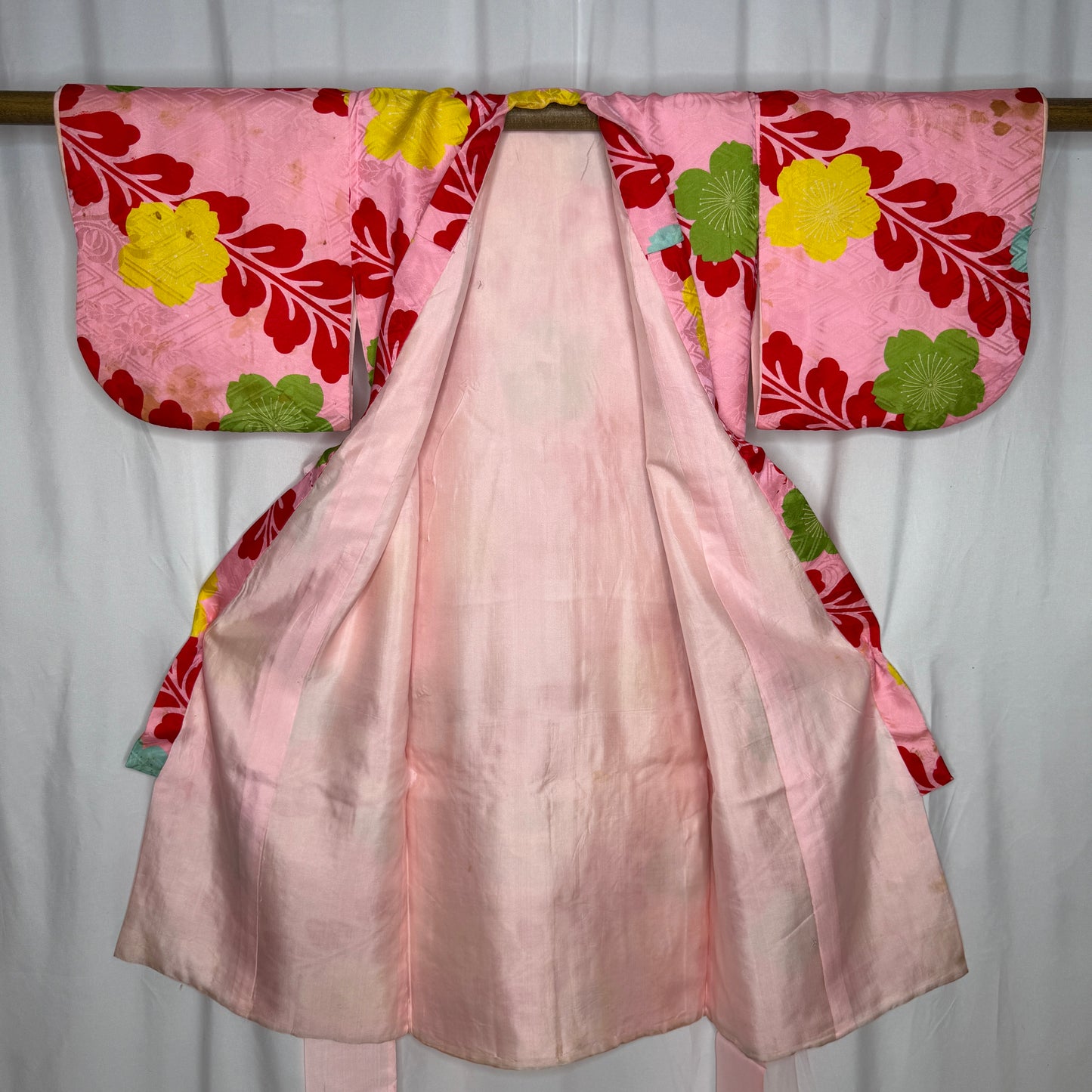"Padded Pink" Vintage Girl's Kimono and Vest
