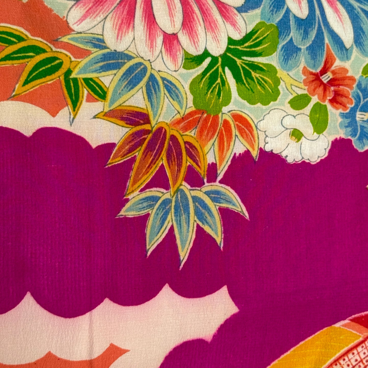 "Temari Charm" Antique Girl's Kimono