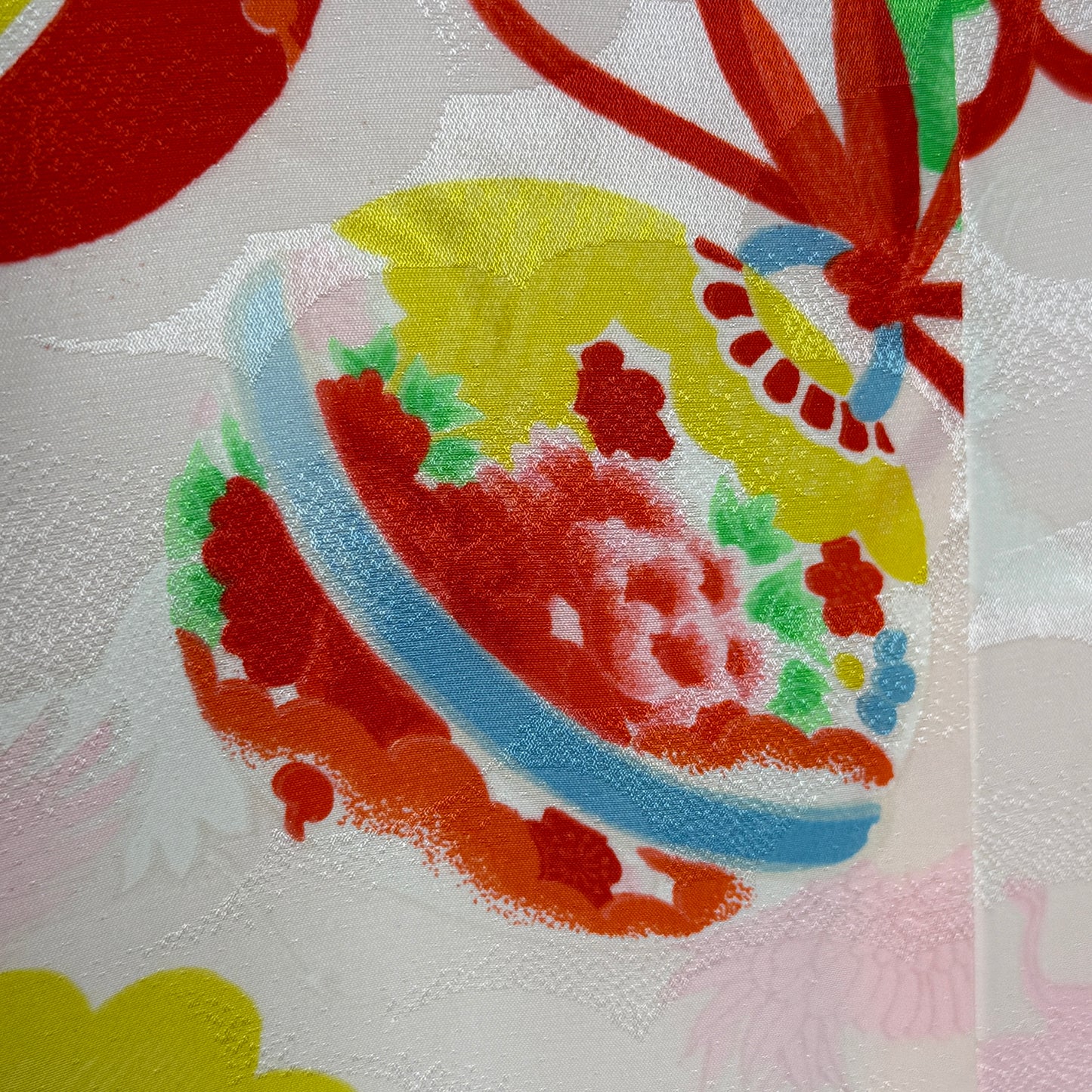 "Temari & Cranes" Vintage Girl's Kimono