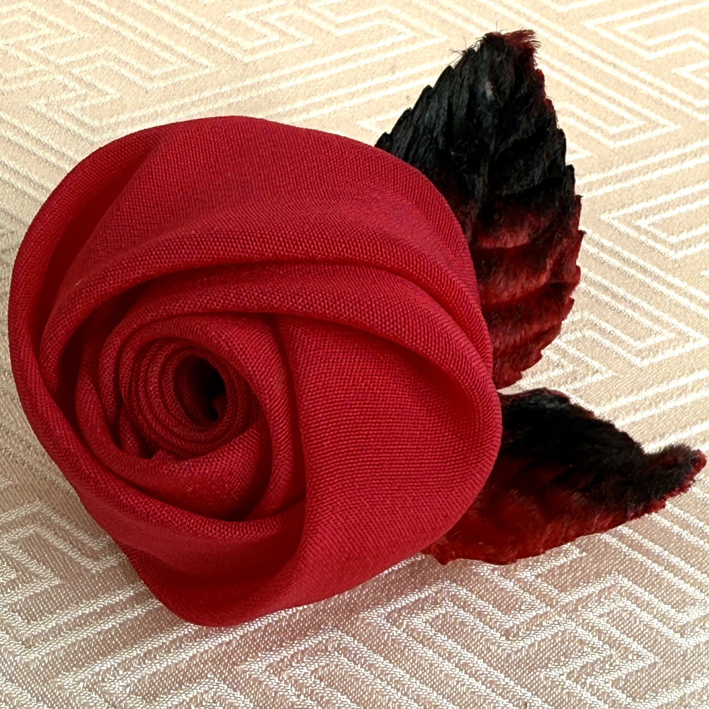 "Single Rose" Vintage Kanzashi
