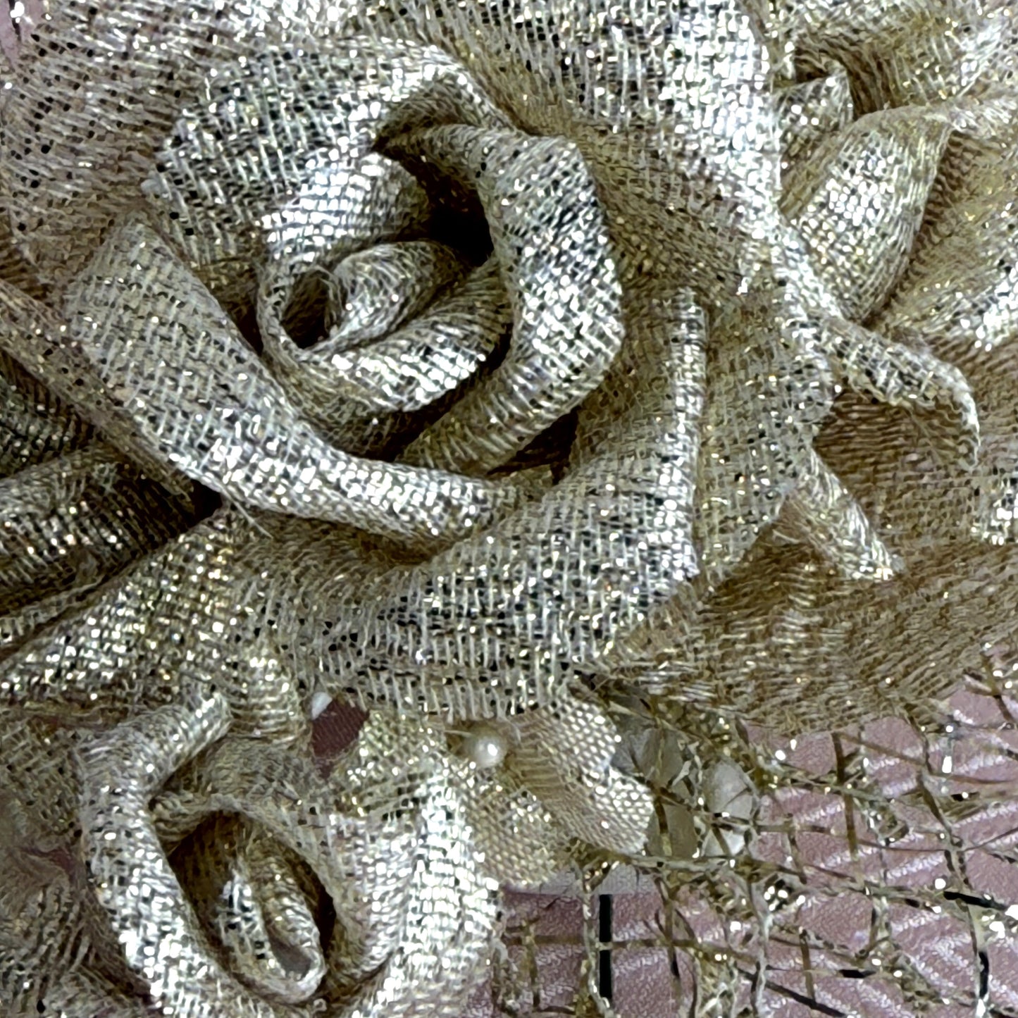"Golden Roses" Vintage Kanzashi