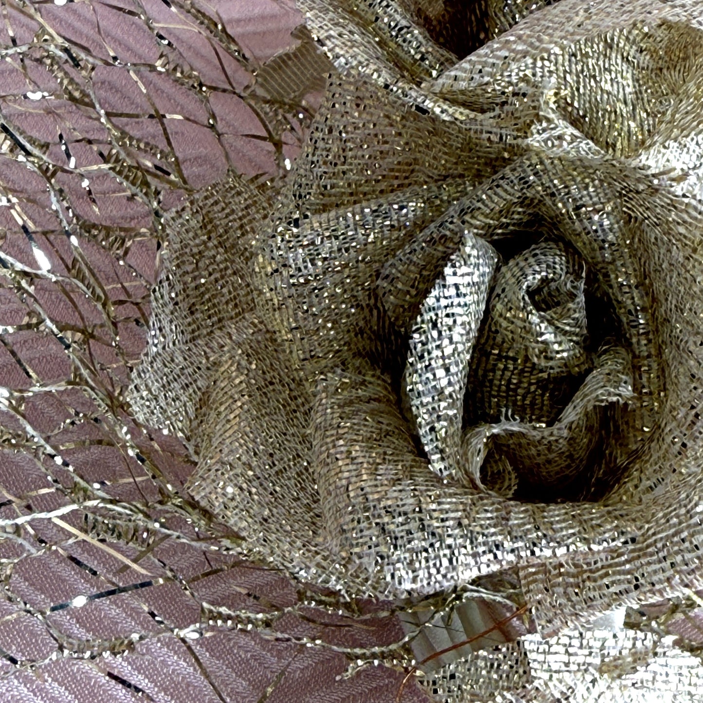 "Golden Roses" Vintage Kanzashi