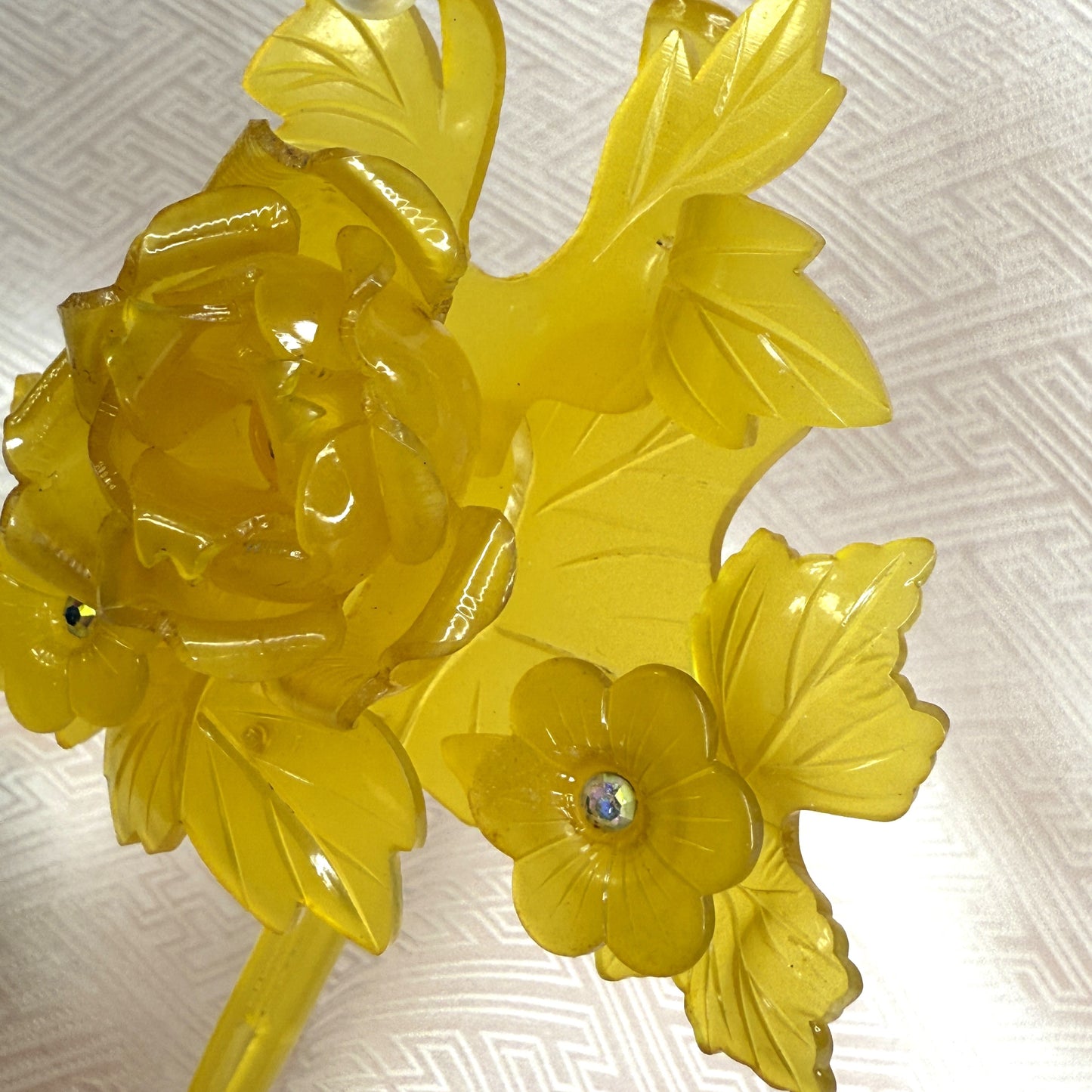 "Peony Single Hirauchi" Vintage Kanzashi