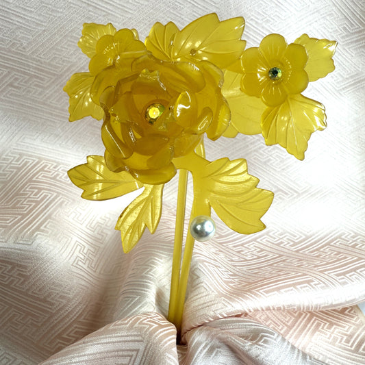 "Peony Hirauchi" Vintage Kanzashi