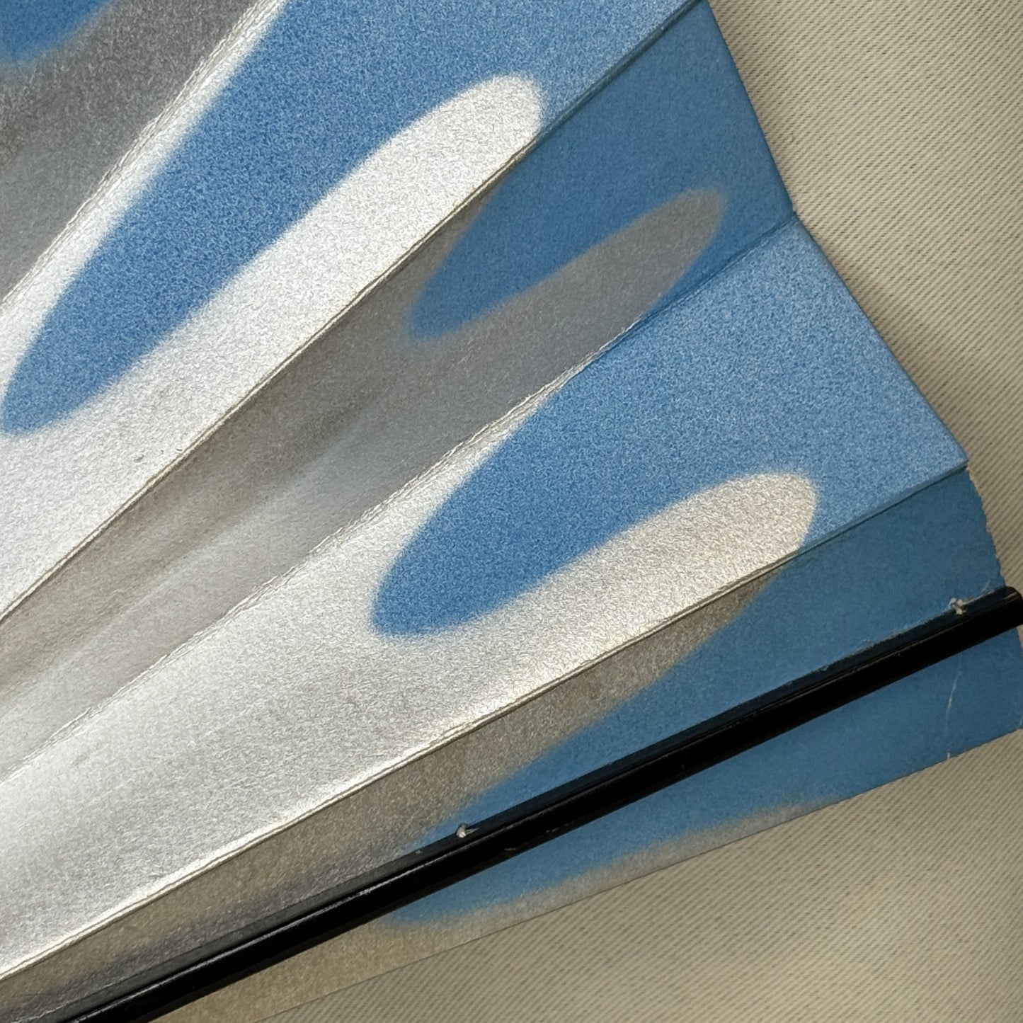 "Arctic Wave" Vintage Dance Folding Fan