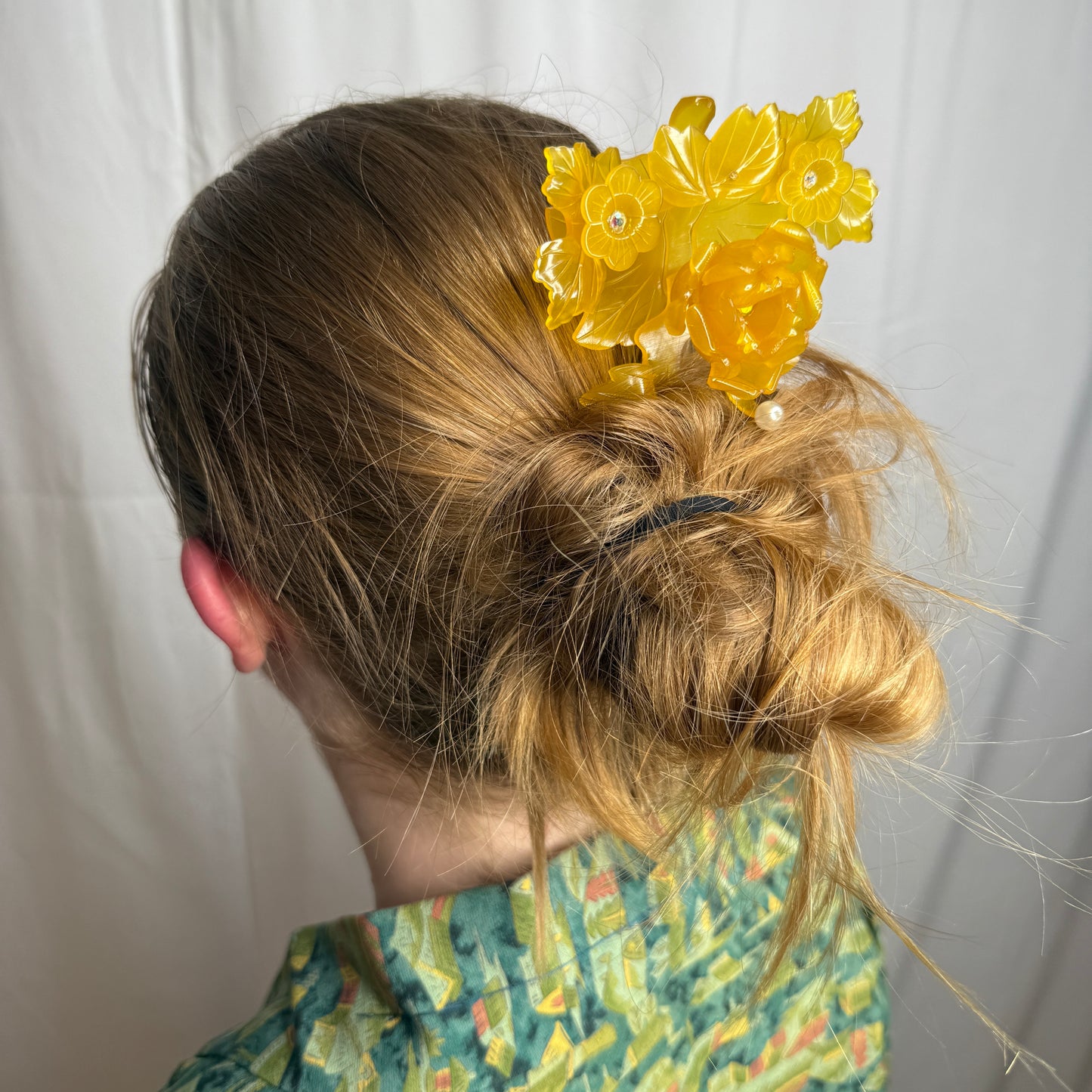 "Peony Single Hirauchi" Vintage Kanzashi