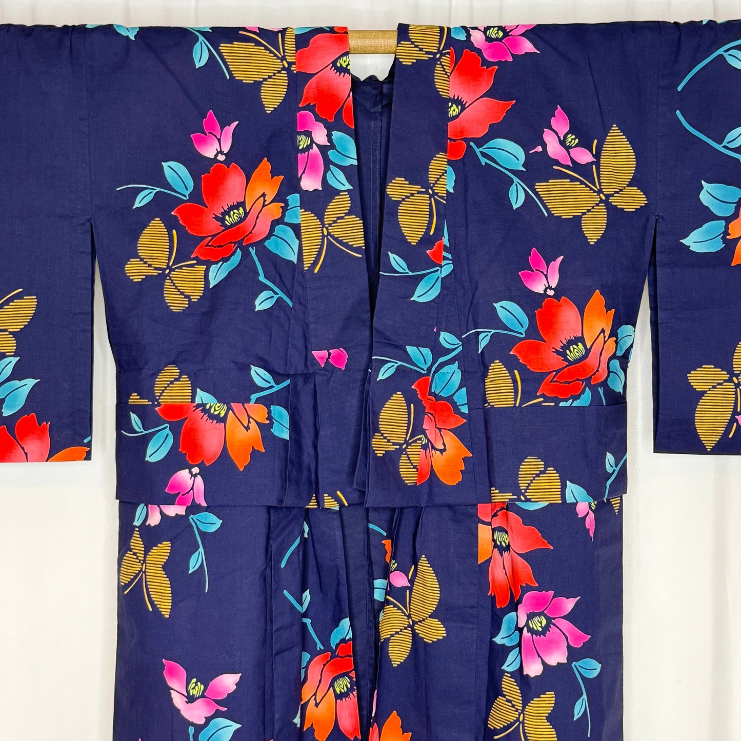 "Summer Flutter" Vintage Japanese Yukata