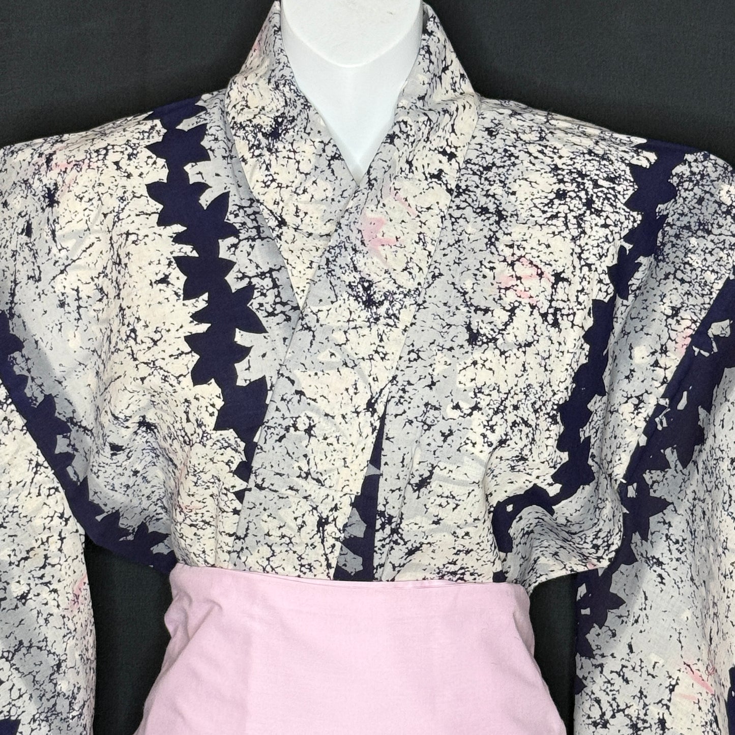 "Maple Cascade" Vintage Japanese Yukata