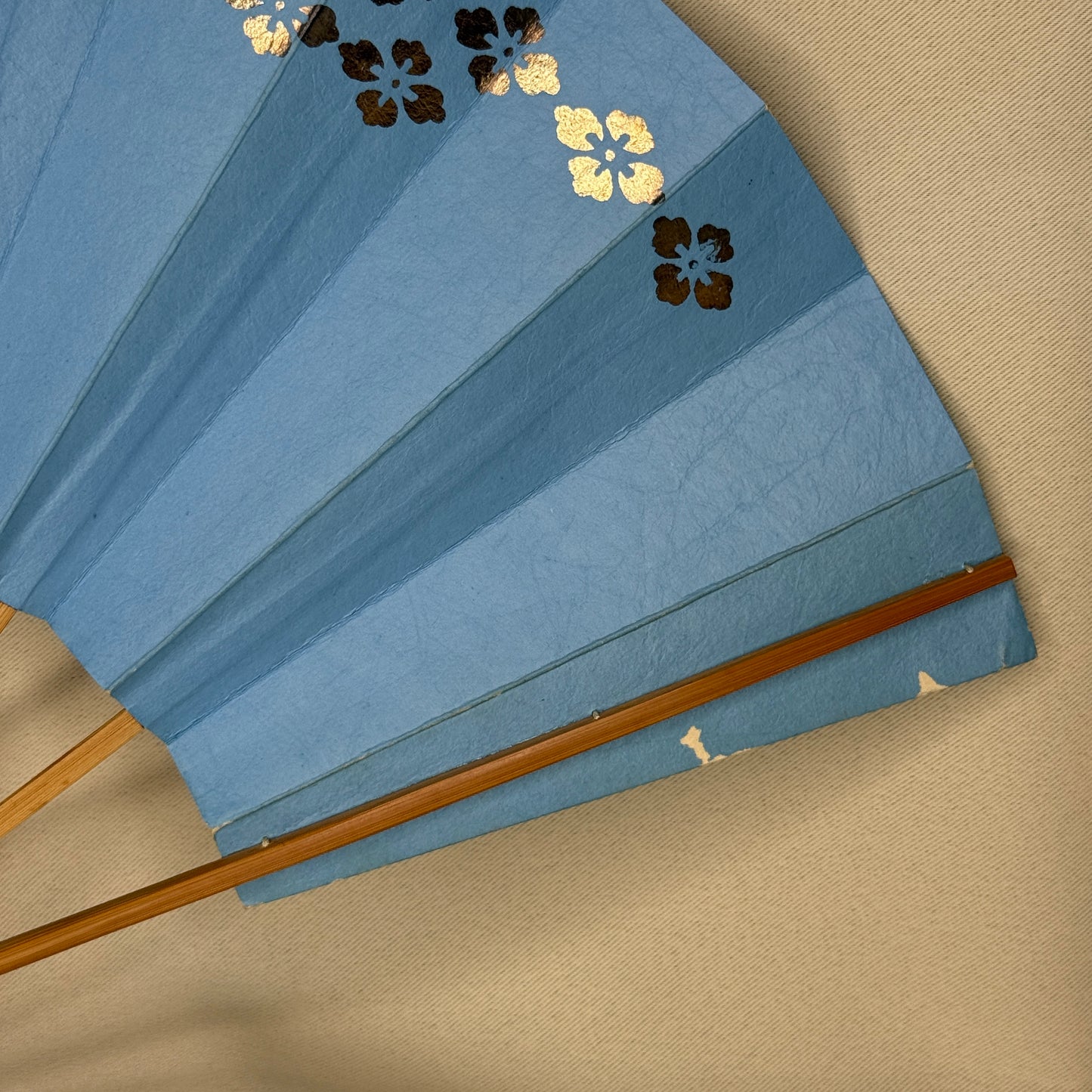 "Sky Petals" Vintage Dance Folding Fan