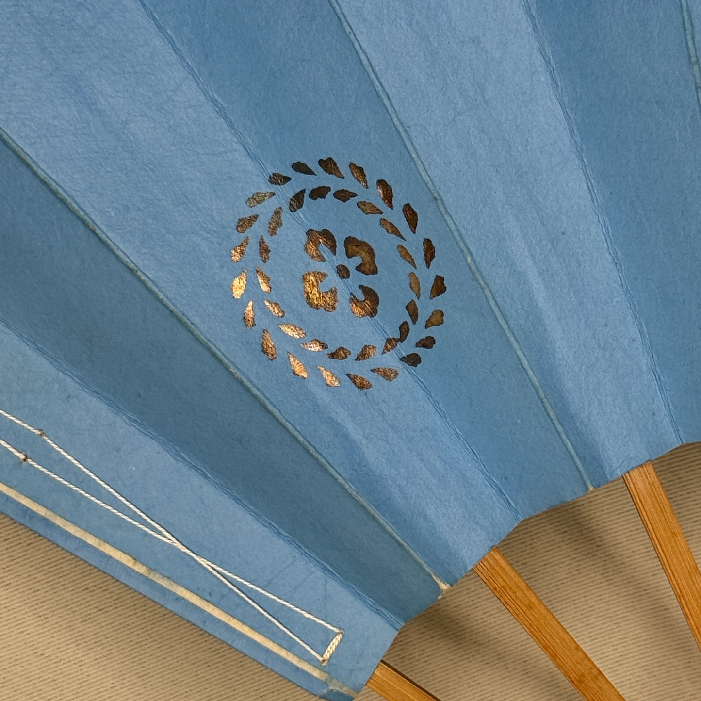 "Sky Petals" Vintage Dance Folding Fan