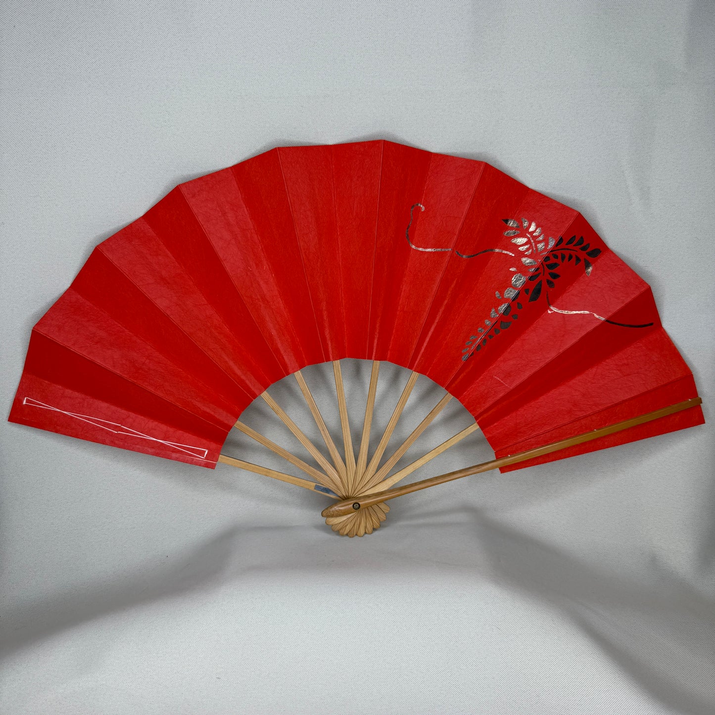 "Golden Wisteria" Vintage Dance Folding Fan