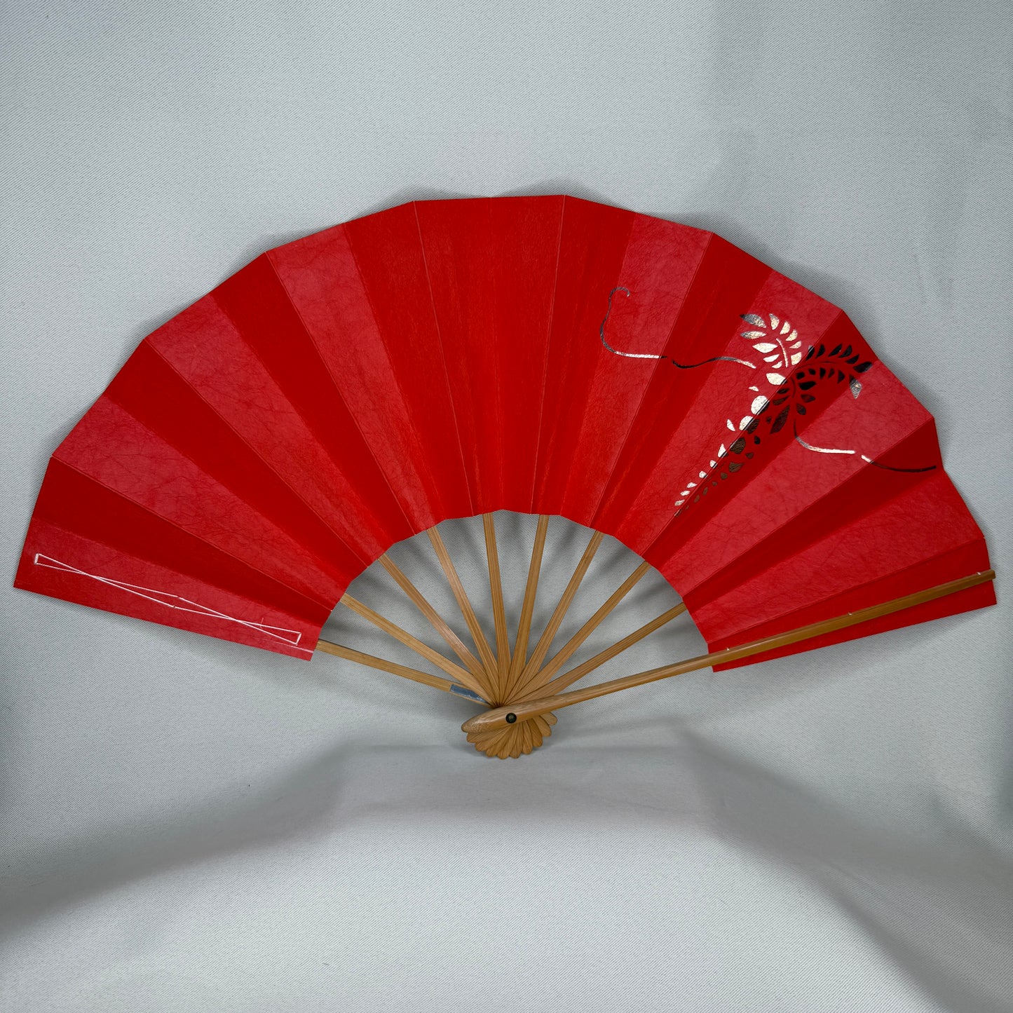 "Golden Wisteria" Vintage Dance Folding Fan
