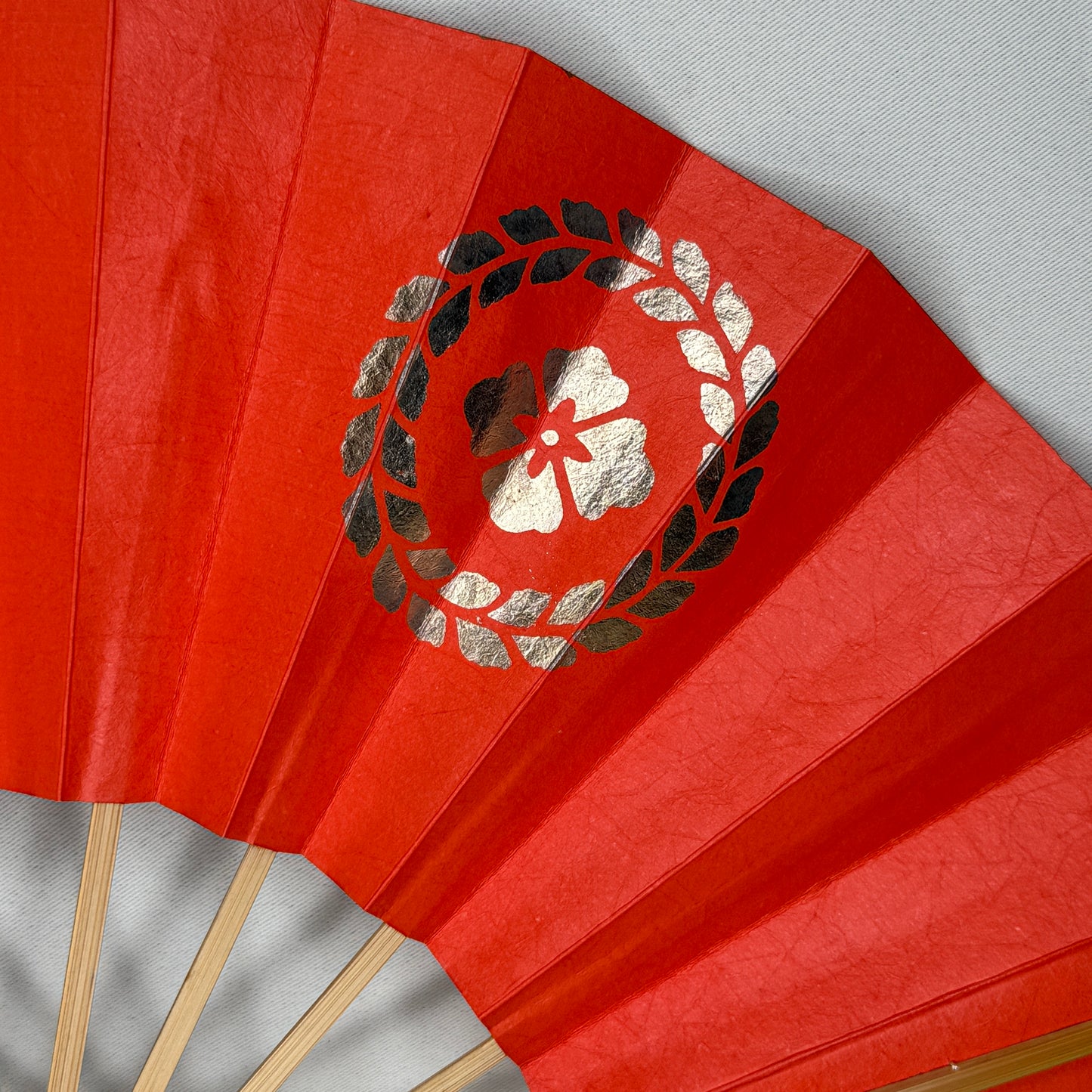 "Seiun Laurel" Vintage Dance Folding Fan