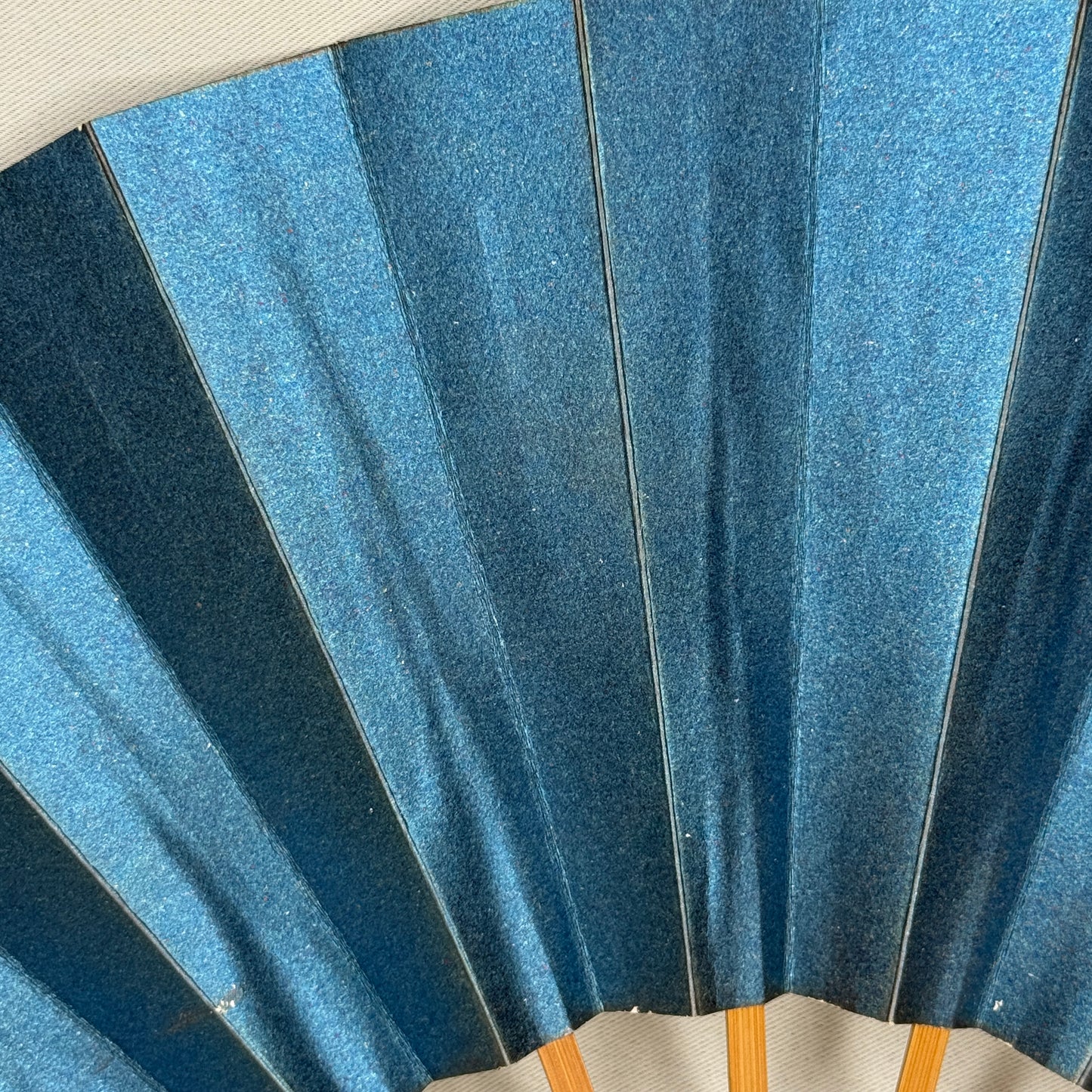 "Blue Ember" Vintage Dance Folding Fan