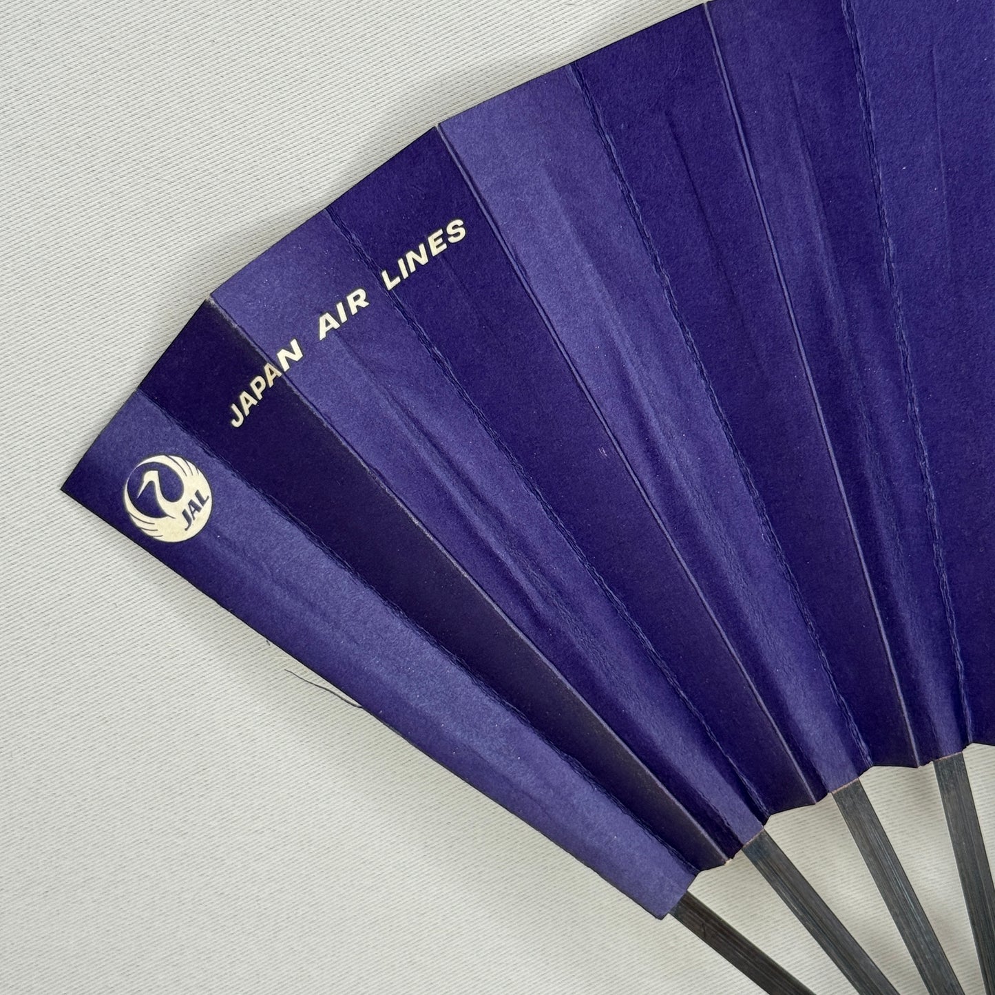 "Sky and Blossom" Vintage Dance Folding Fan