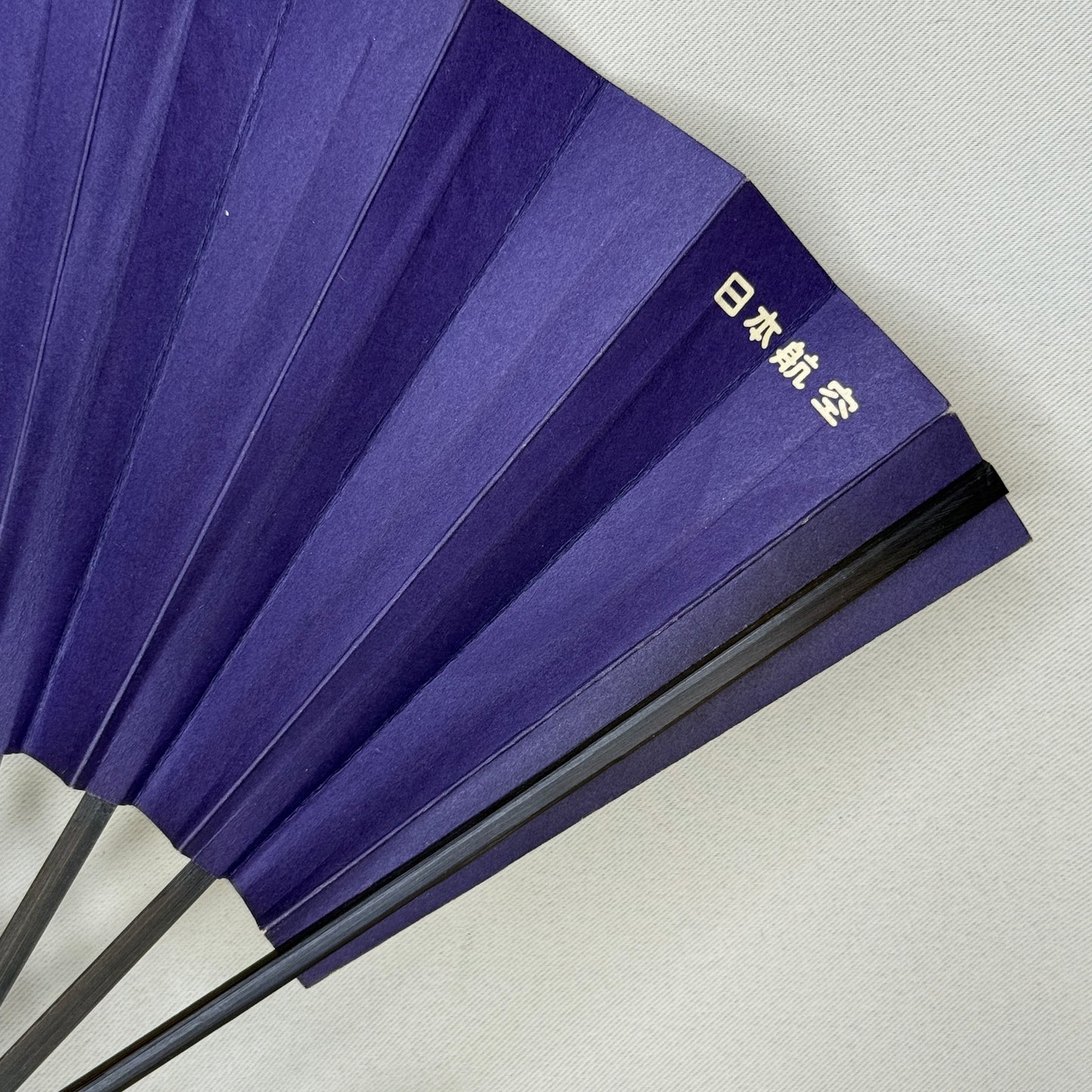 "Sky and Blossom" Vintage Dance Folding Fan