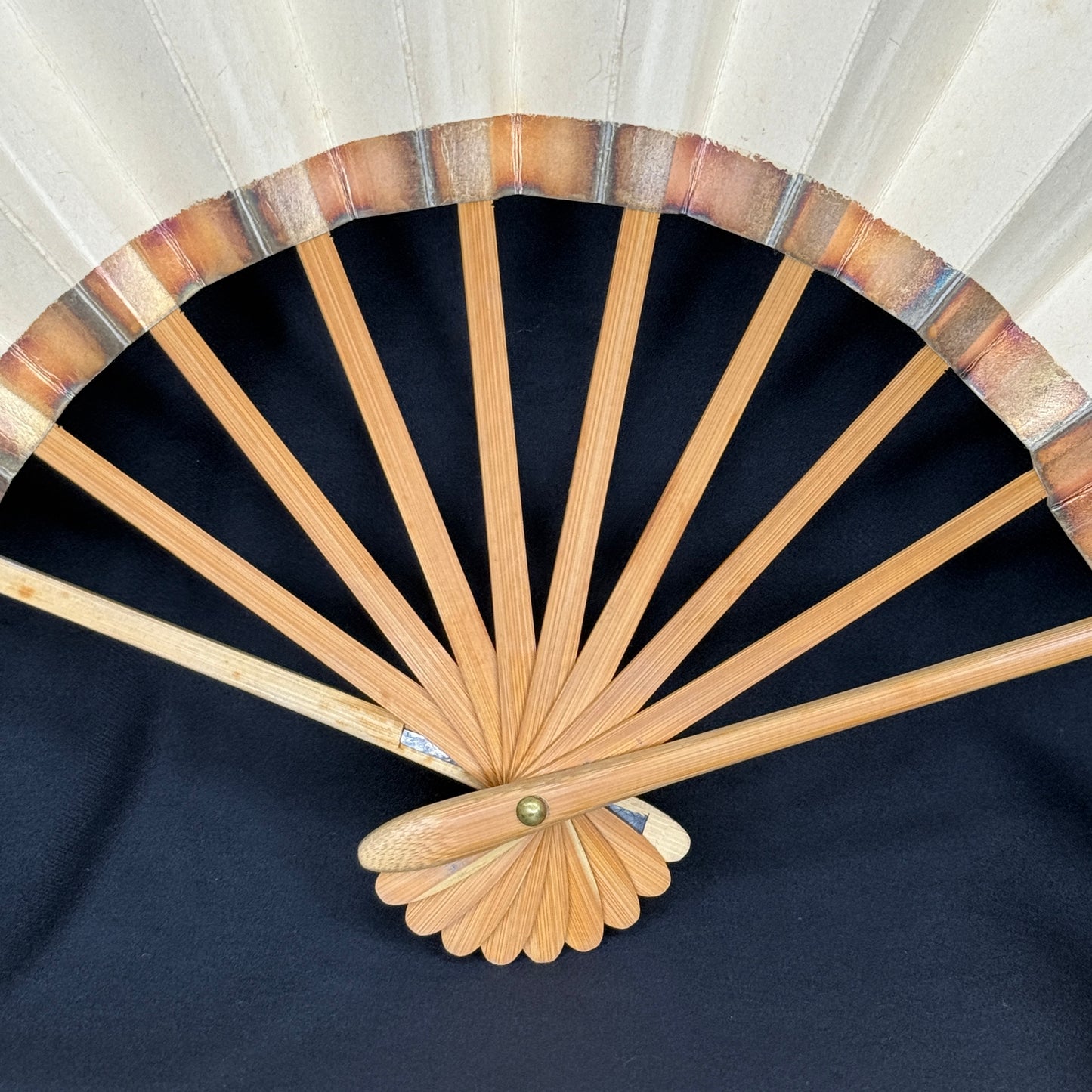 "Quiet Frame" Vintage Dance Folding Fan