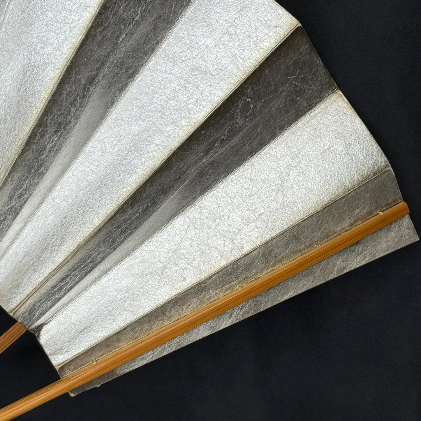 "Silver Veil" Vintage Dance Folding Fan