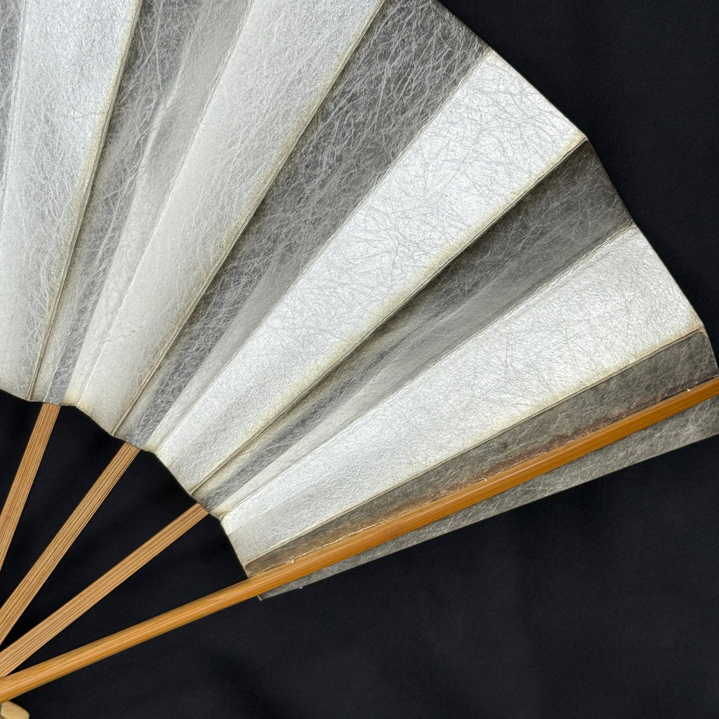 "Silver Veil" Vintage Dance Folding Fan