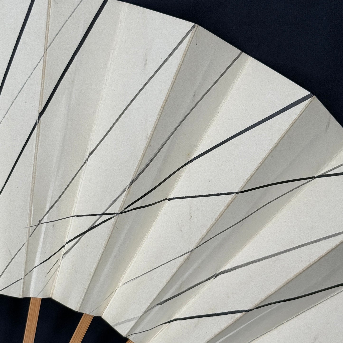 "Winter Reeds" Vintage Dance Folding Fan