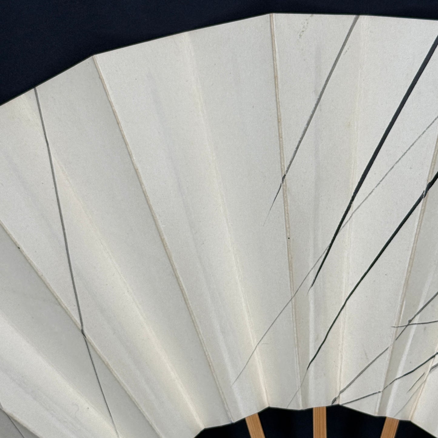 "Winter Reeds" Vintage Dance Folding Fan