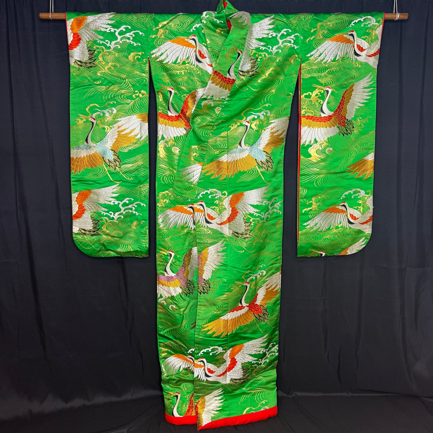 "Cresting Cranes" Wedding Kimono (Uchikake)