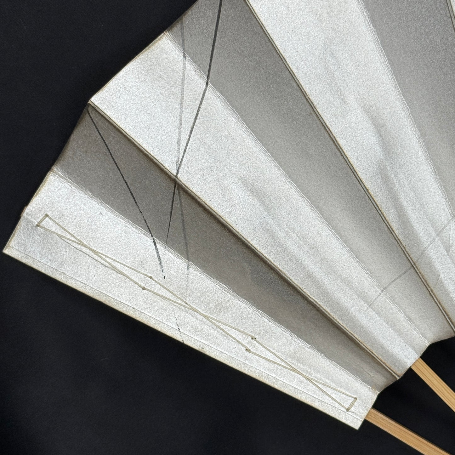 "Silver Streak" Vintage Dance Folding Fan