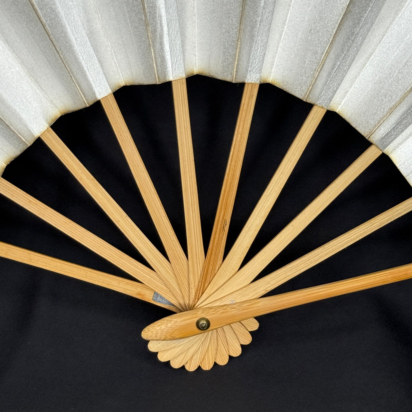 "Orange Edging" Vintage Dance Folding Fan