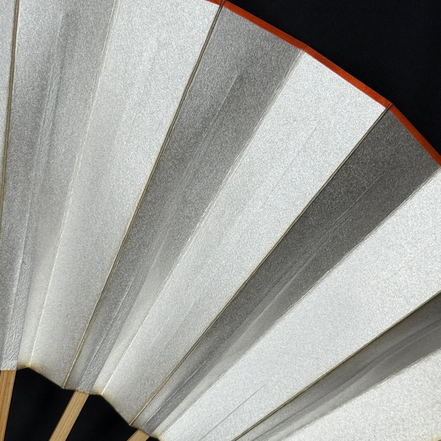 "Orange Edging" Vintage Dance Folding Fan