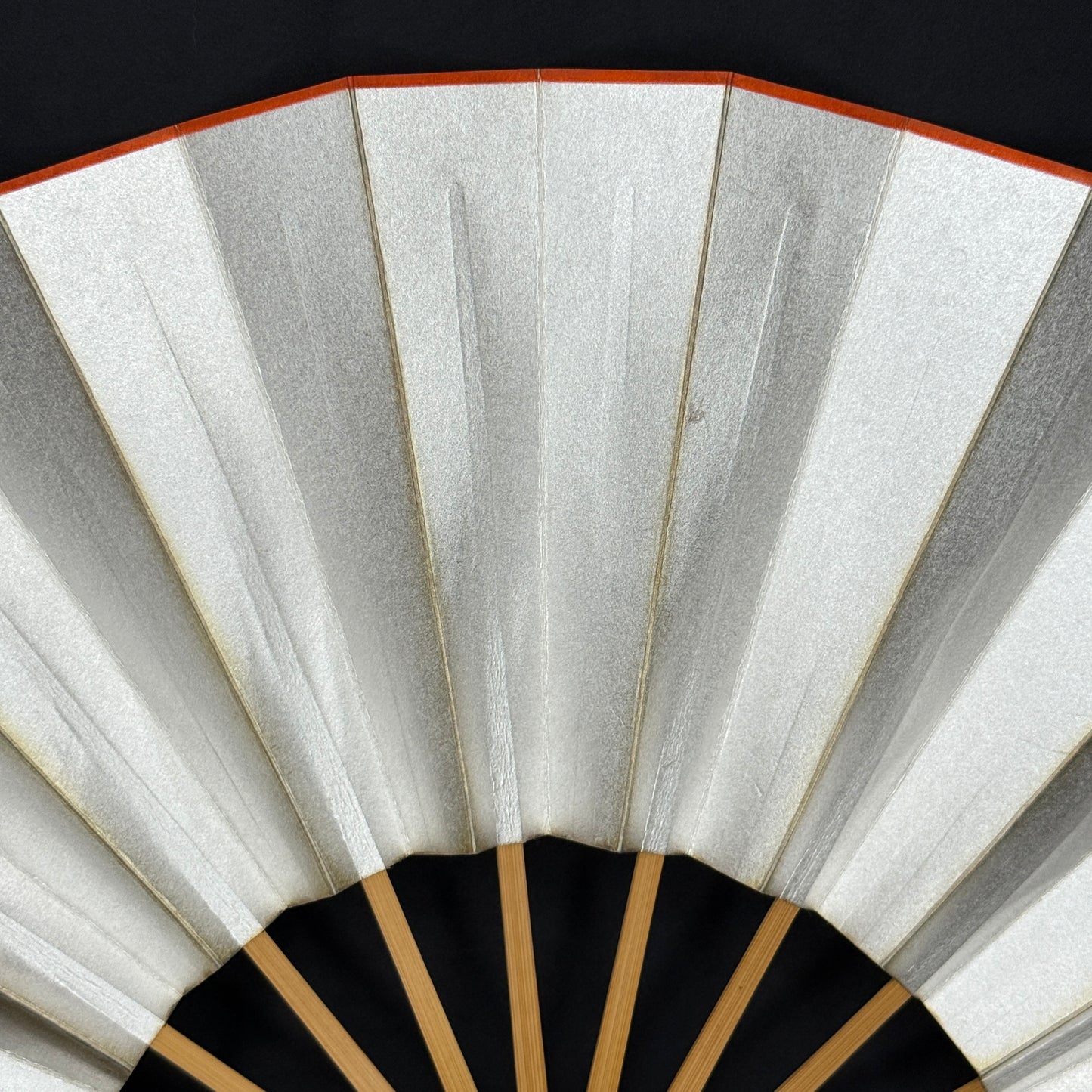 "Orange Edging" Vintage Dance Folding Fan