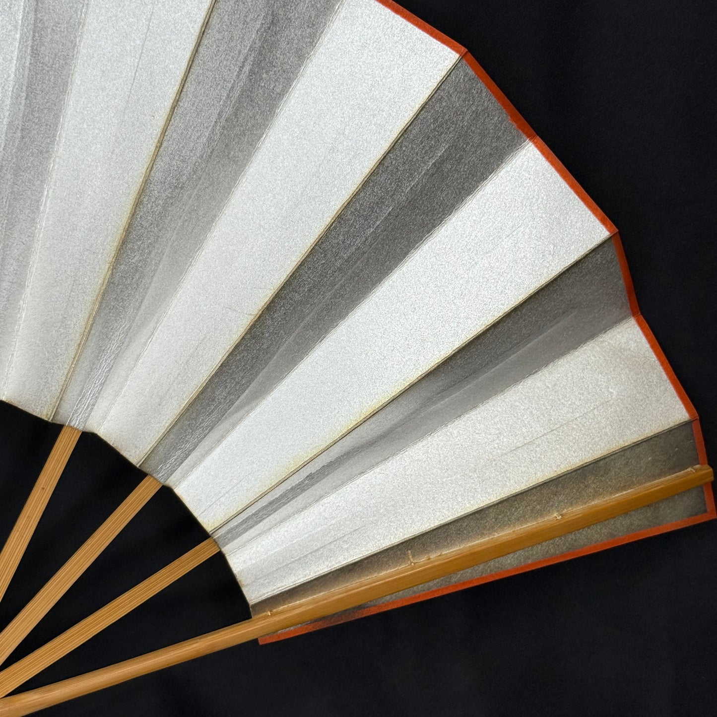 "Orange Edging" Vintage Dance Folding Fan