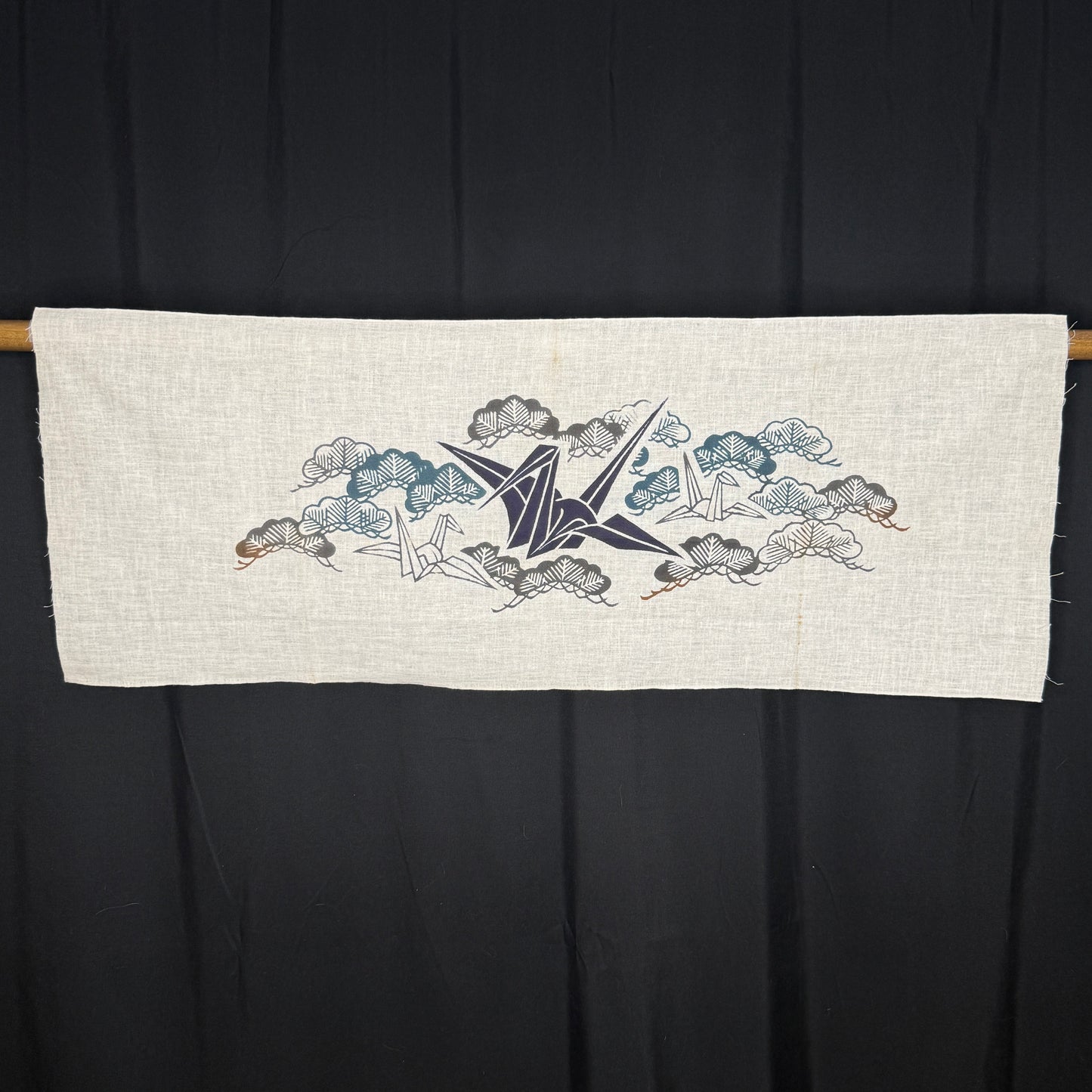 "Folded Wishes" Vintage Tenugui