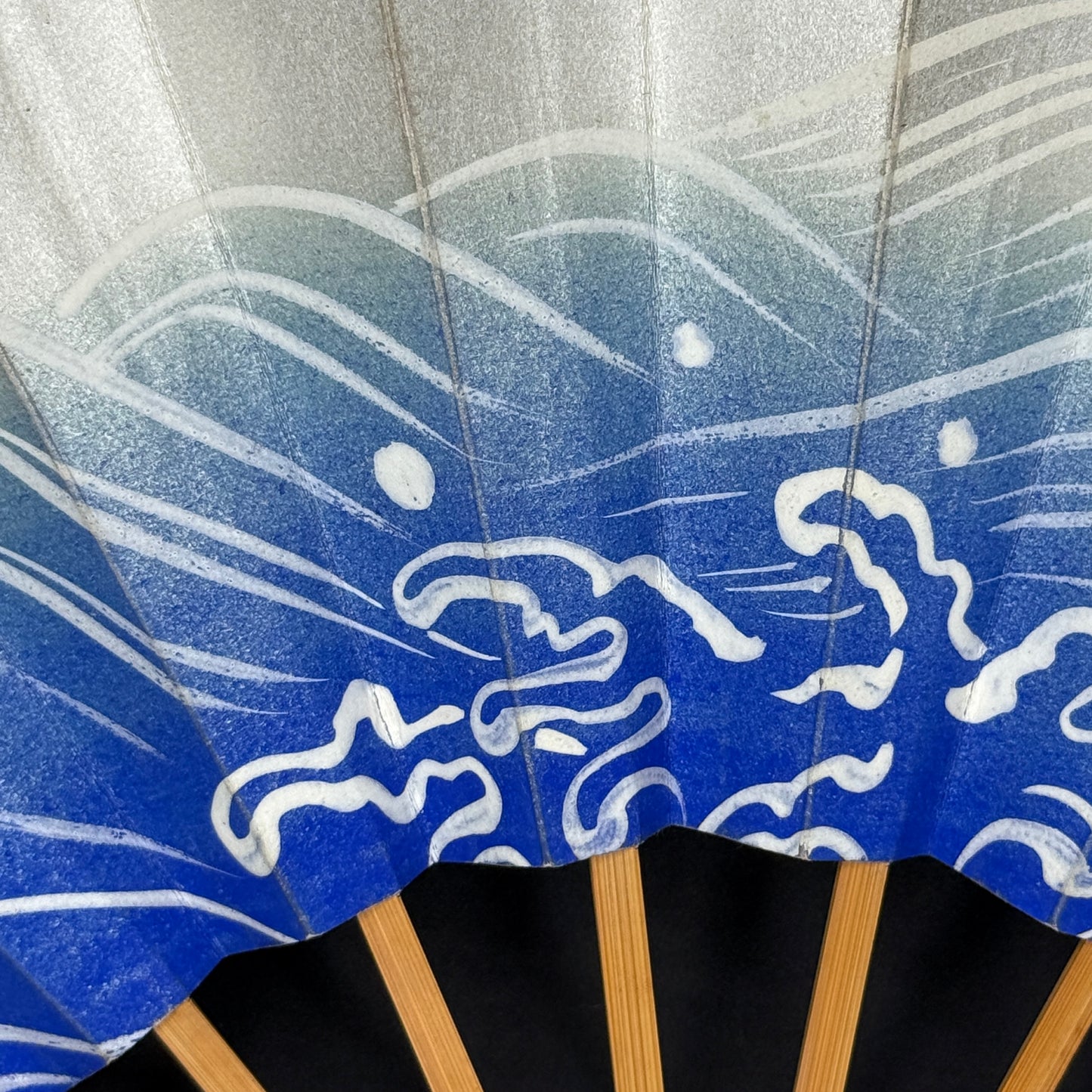 "Tidal Whisper" Vintage Dance Folding Fan