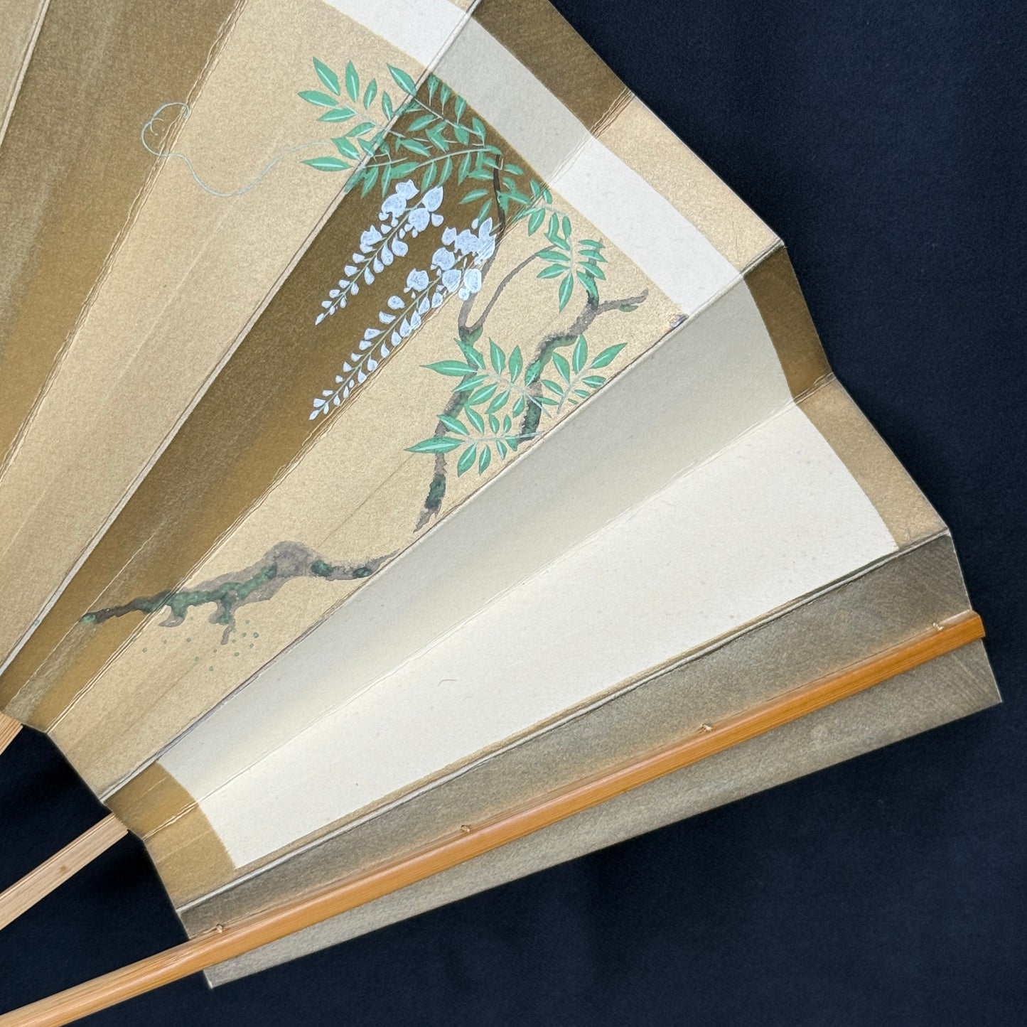 "Kyoto Serenity" Vintage Dance Folding Fan