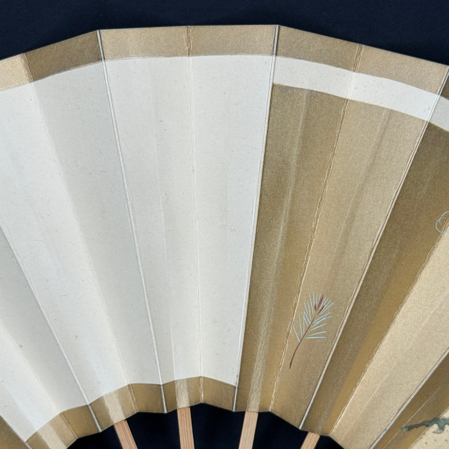 "Kyoto Serenity" Vintage Dance Folding Fan