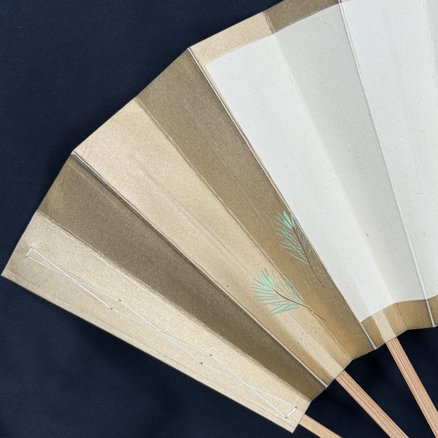 "Kyoto Serenity" Vintage Dance Folding Fan