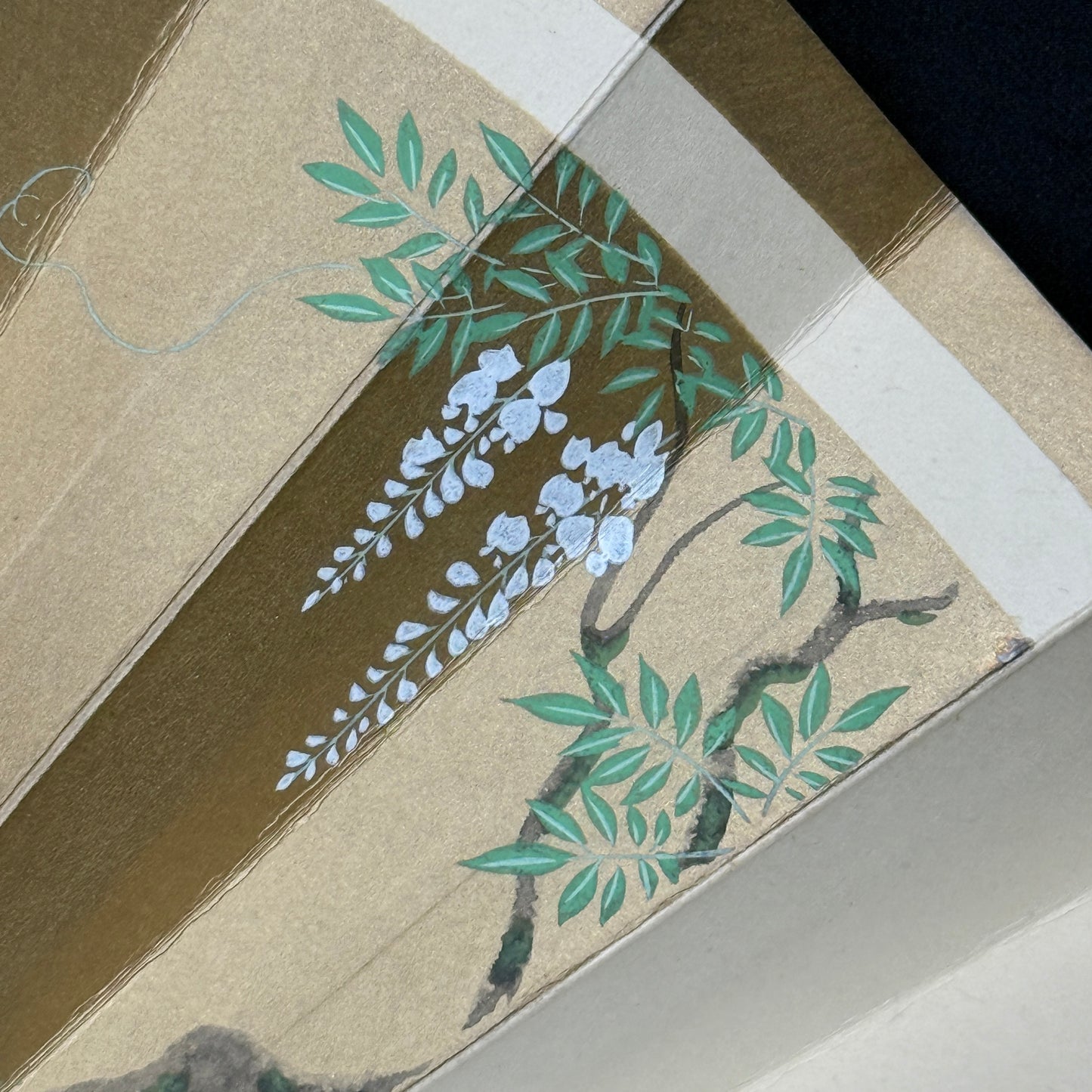 "Kyoto Serenity" Vintage Dance Folding Fan