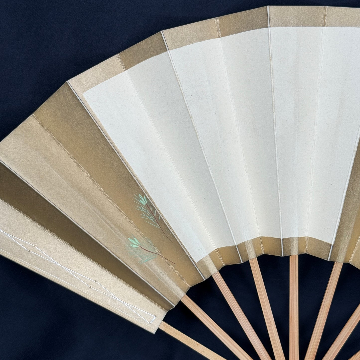 "Kyoto Serenity" Vintage Dance Folding Fan